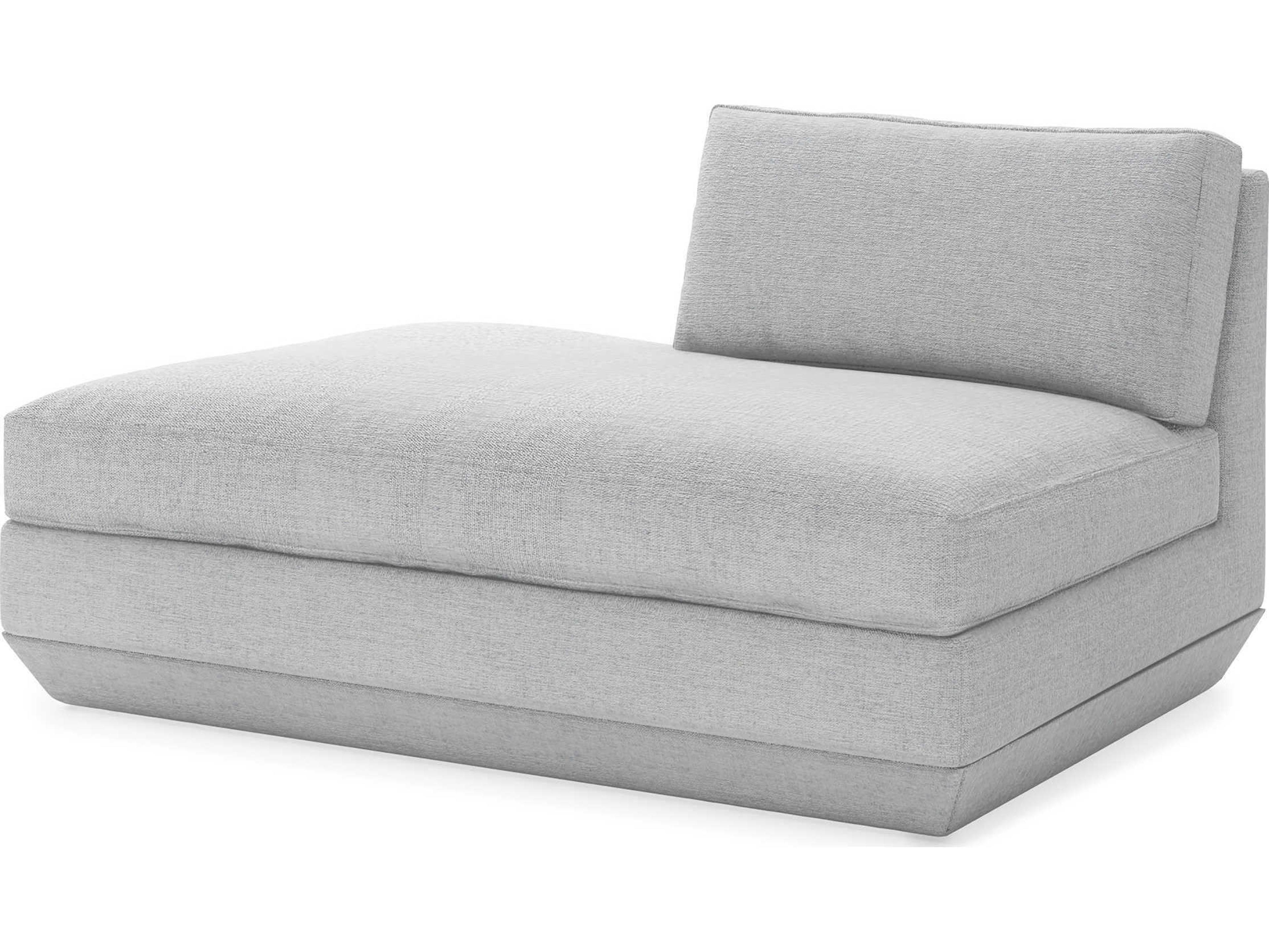 Gus* Modern Podium Bayview Silver Gray Upholstered Chaise