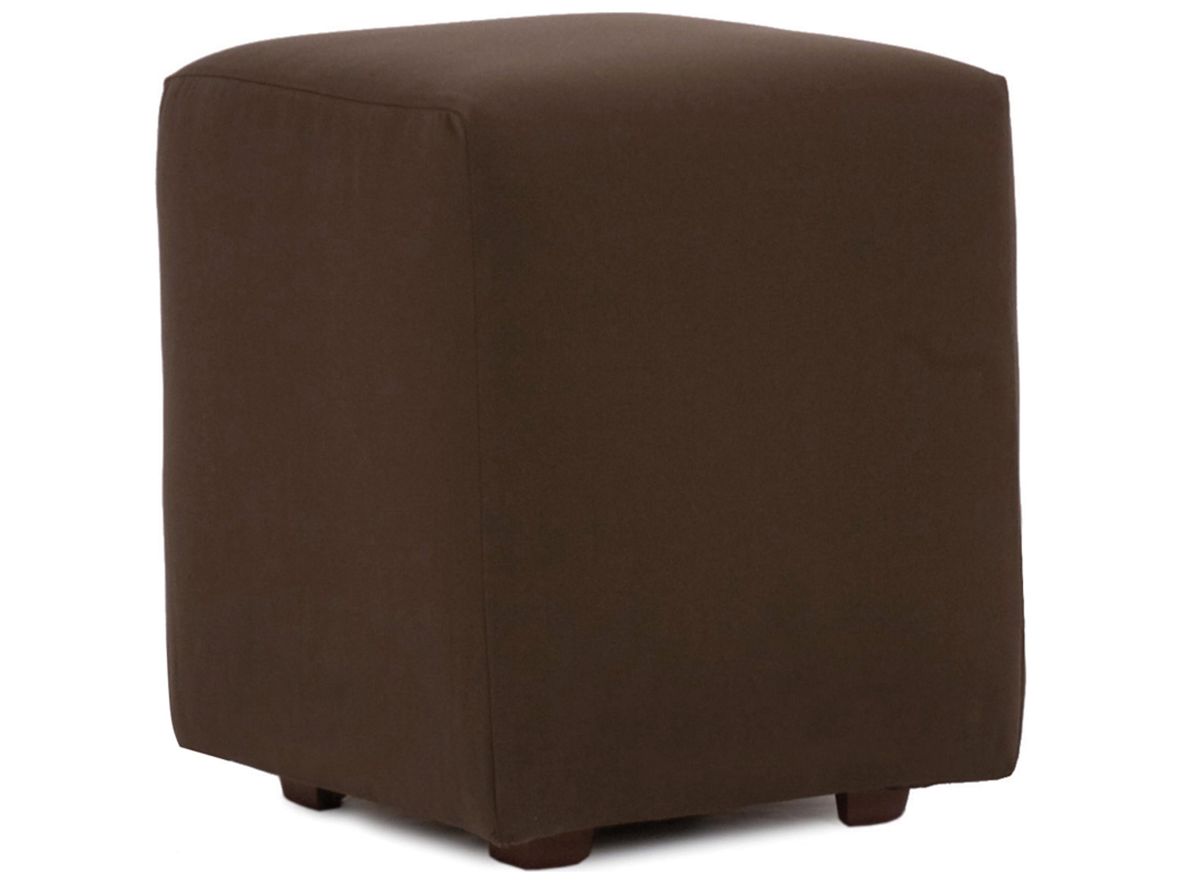 Howard Elliott Outdoor Patio Seascape Chocolate Resin Cushion Ottoman