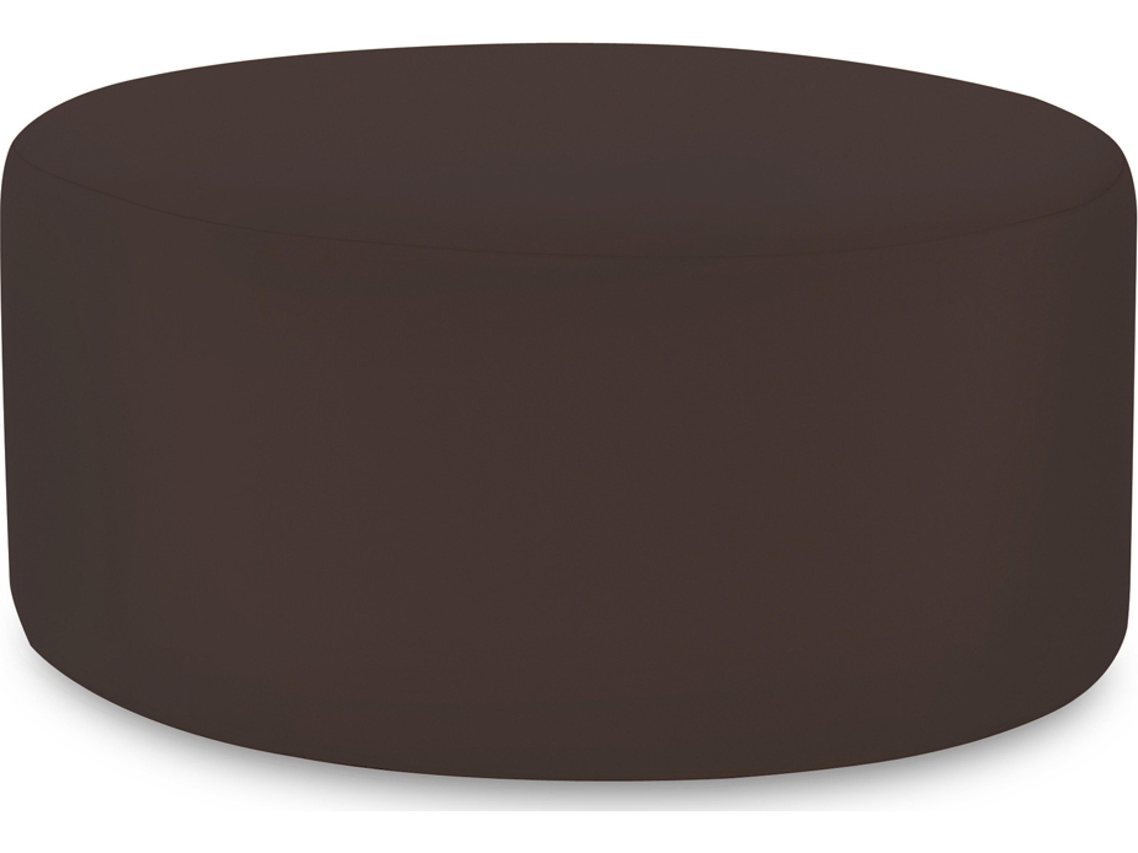 Howard Elliott Outdoor Patio Seascape Chocolate Resin Cushion Ottoman