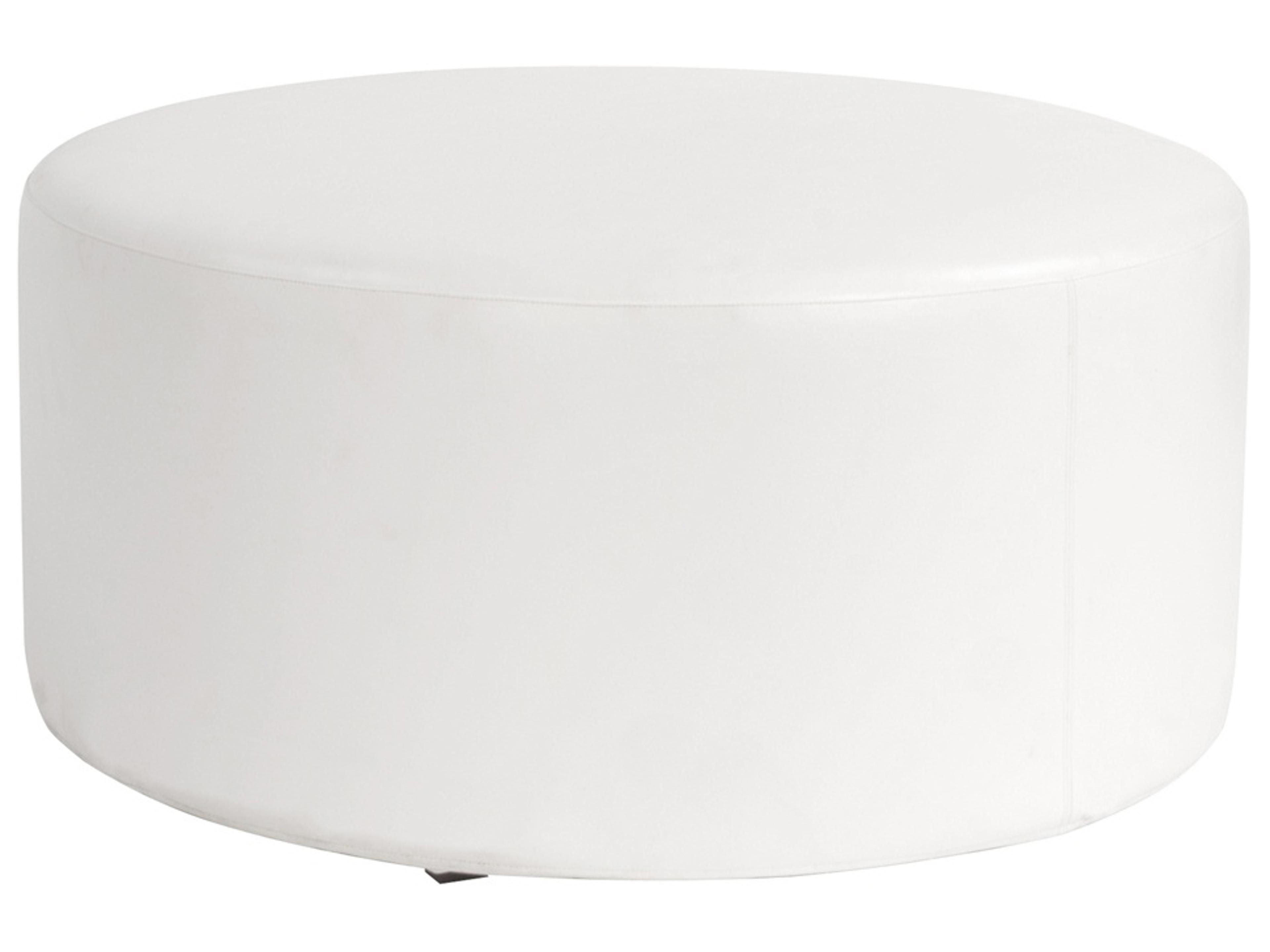 Howard Elliott Outdoor Patio Atlantis White Resin Cushion Ottoman