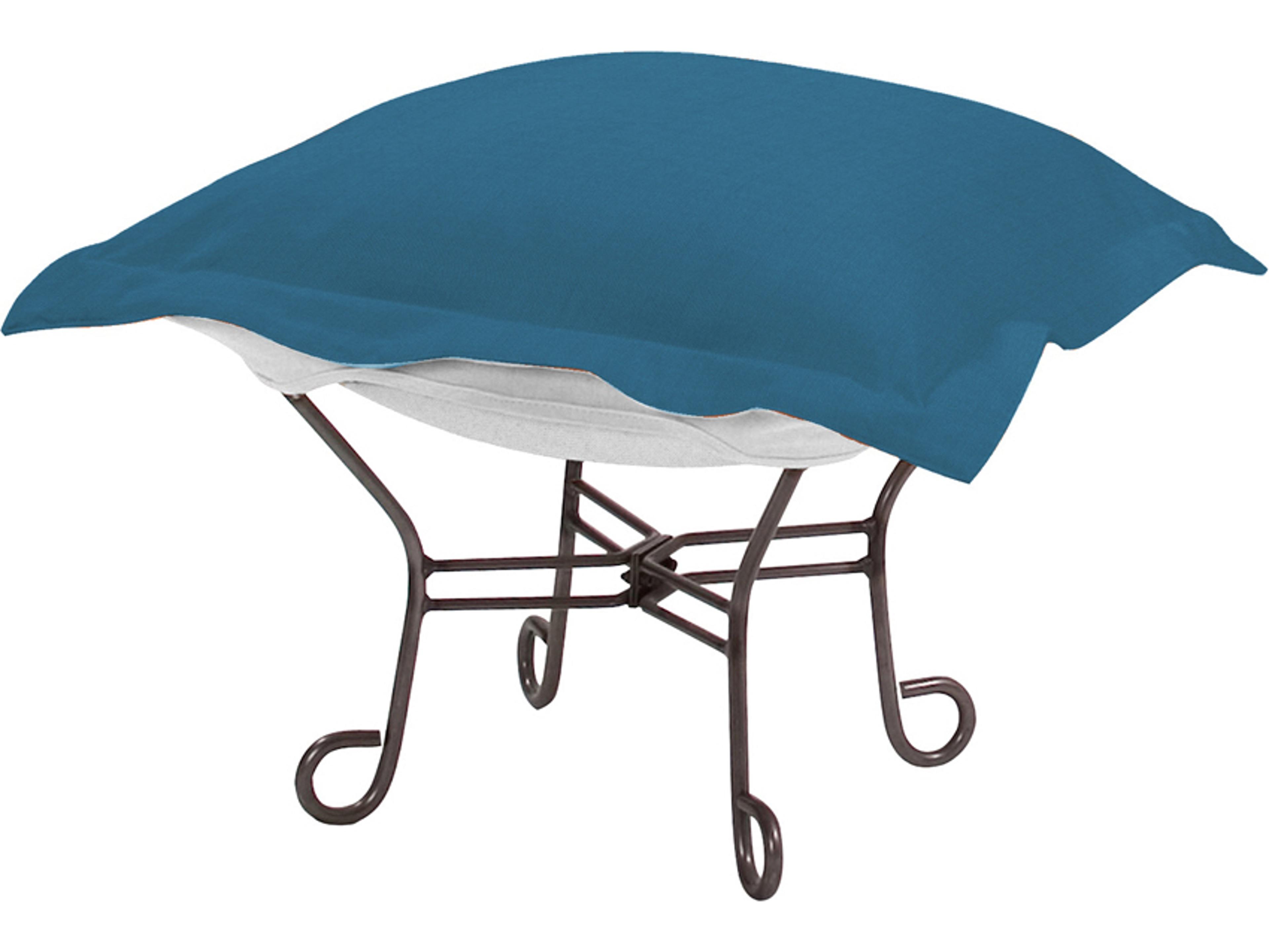 Howard Elliott Outdoor Patio Titanium Cushion Lounge Chair