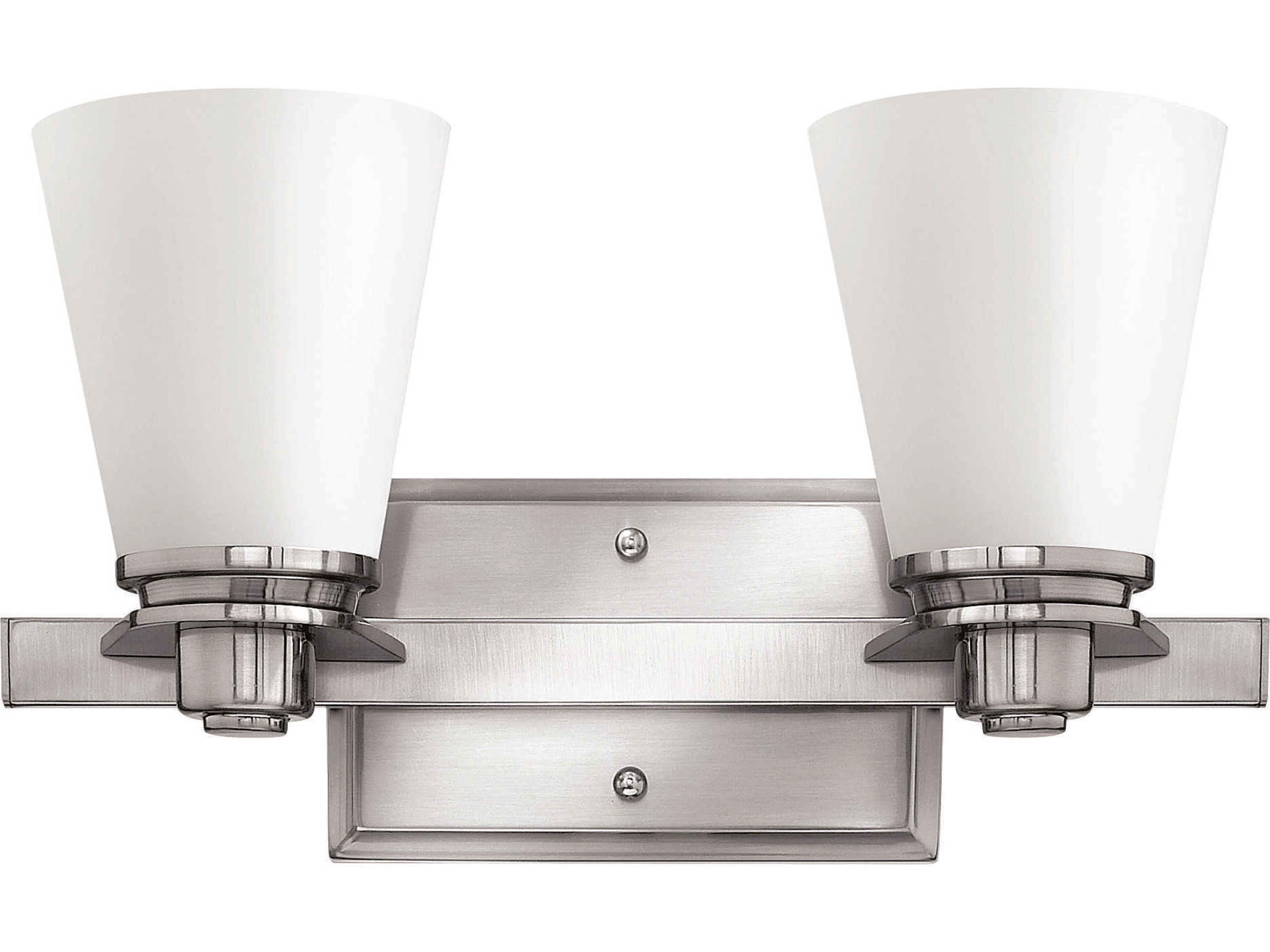 Hinkley Avon 2-Light Brushed Nickel Vanity Light