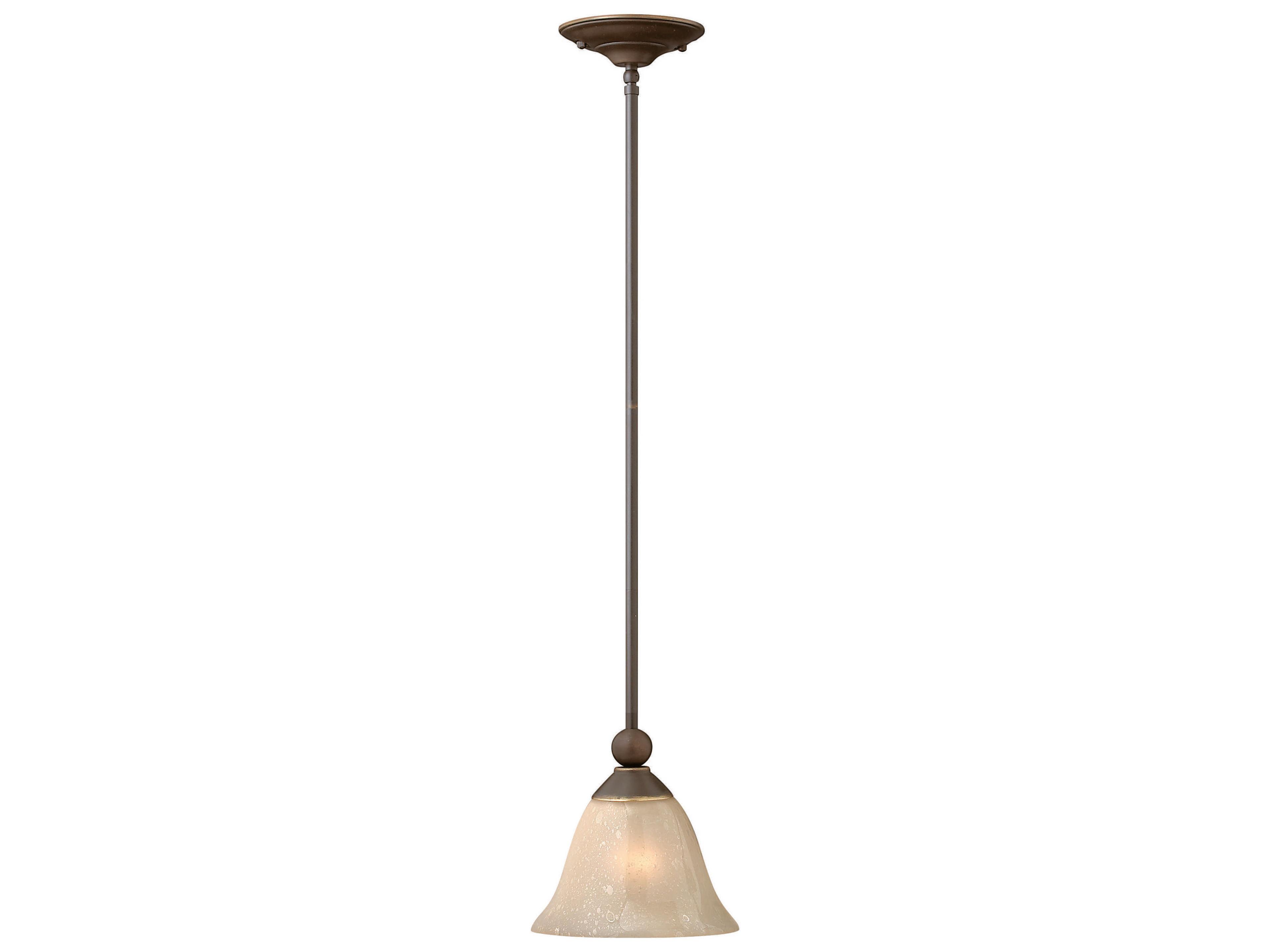 Hinkley Bolla 1-Light Olde Bronze Glass Bell Mini Pendant