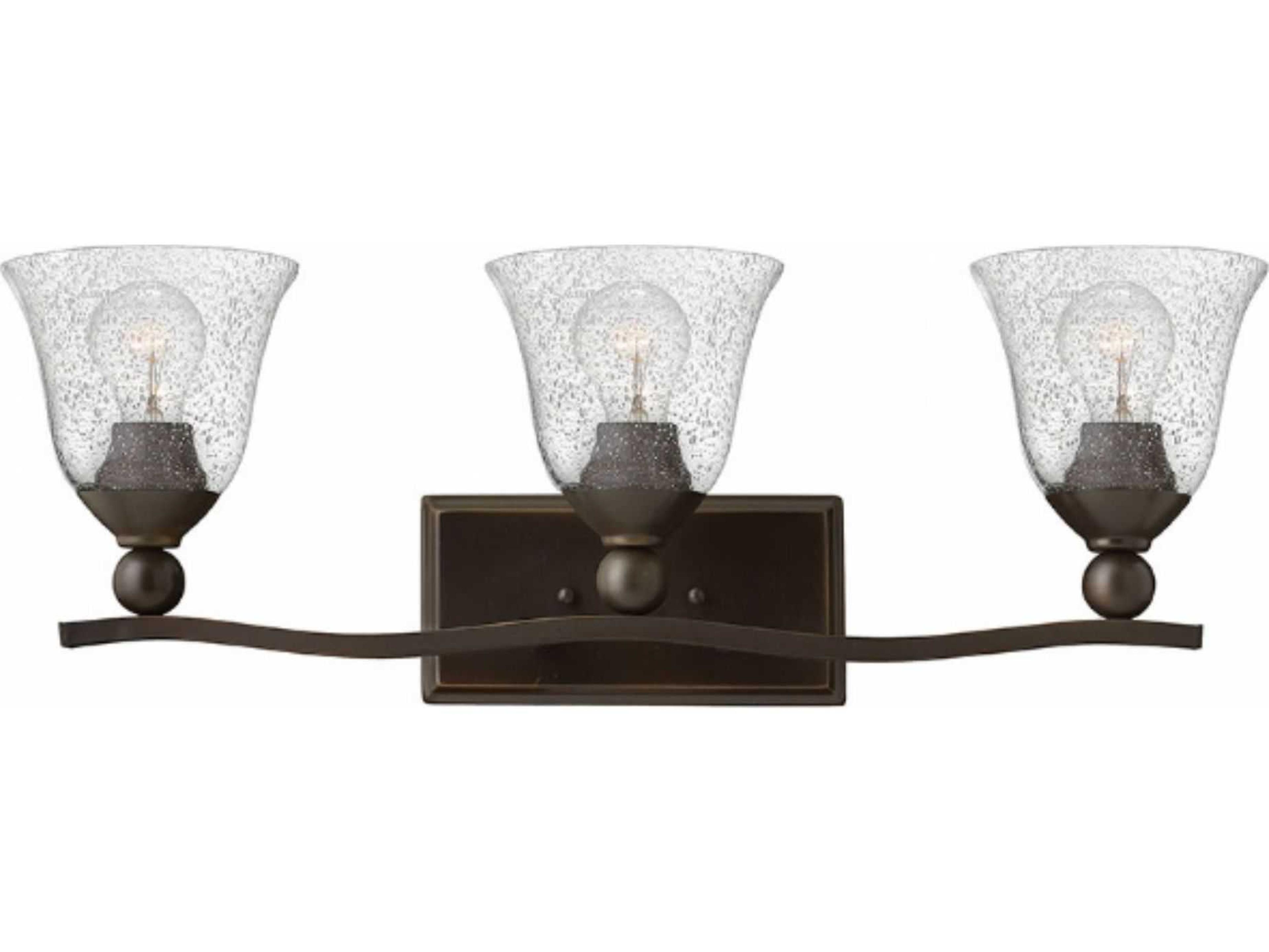 Hinkley Bolla Olde Bronze Glass Vanity Light