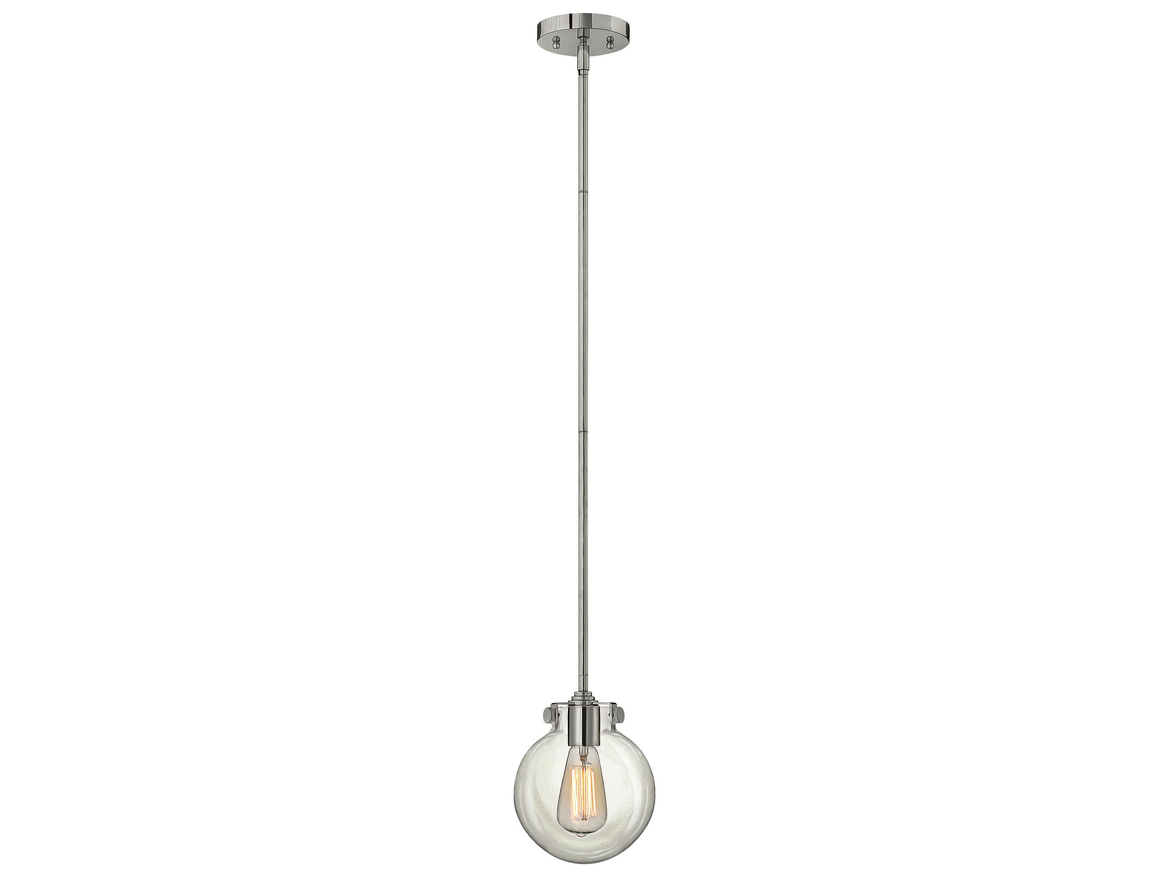 Hinkley Congress 1-Light Chrome Glass Globe Mini Pendant