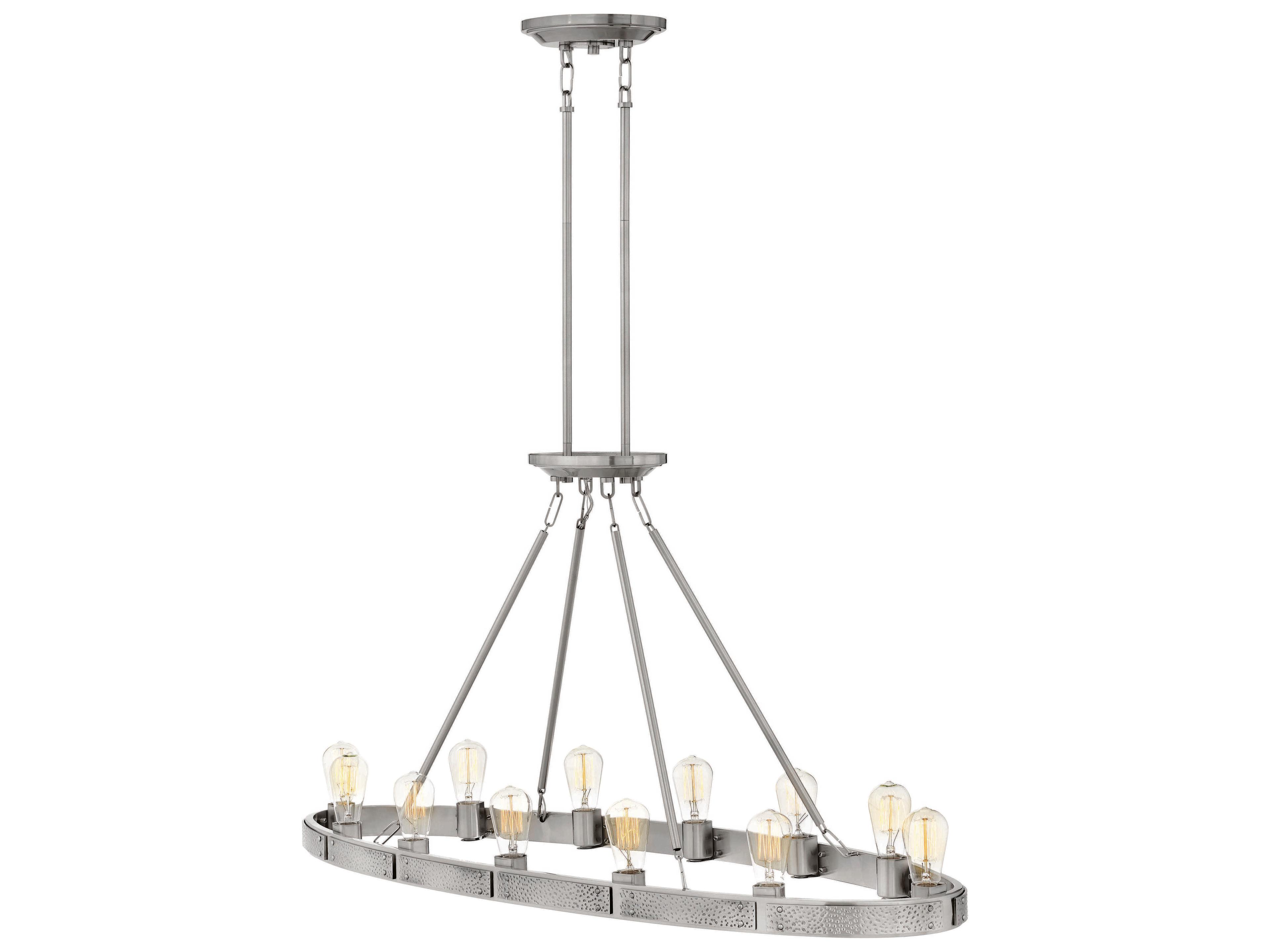 Hinkley Everett 1-Light Brushed Nickel Round Island Pendant