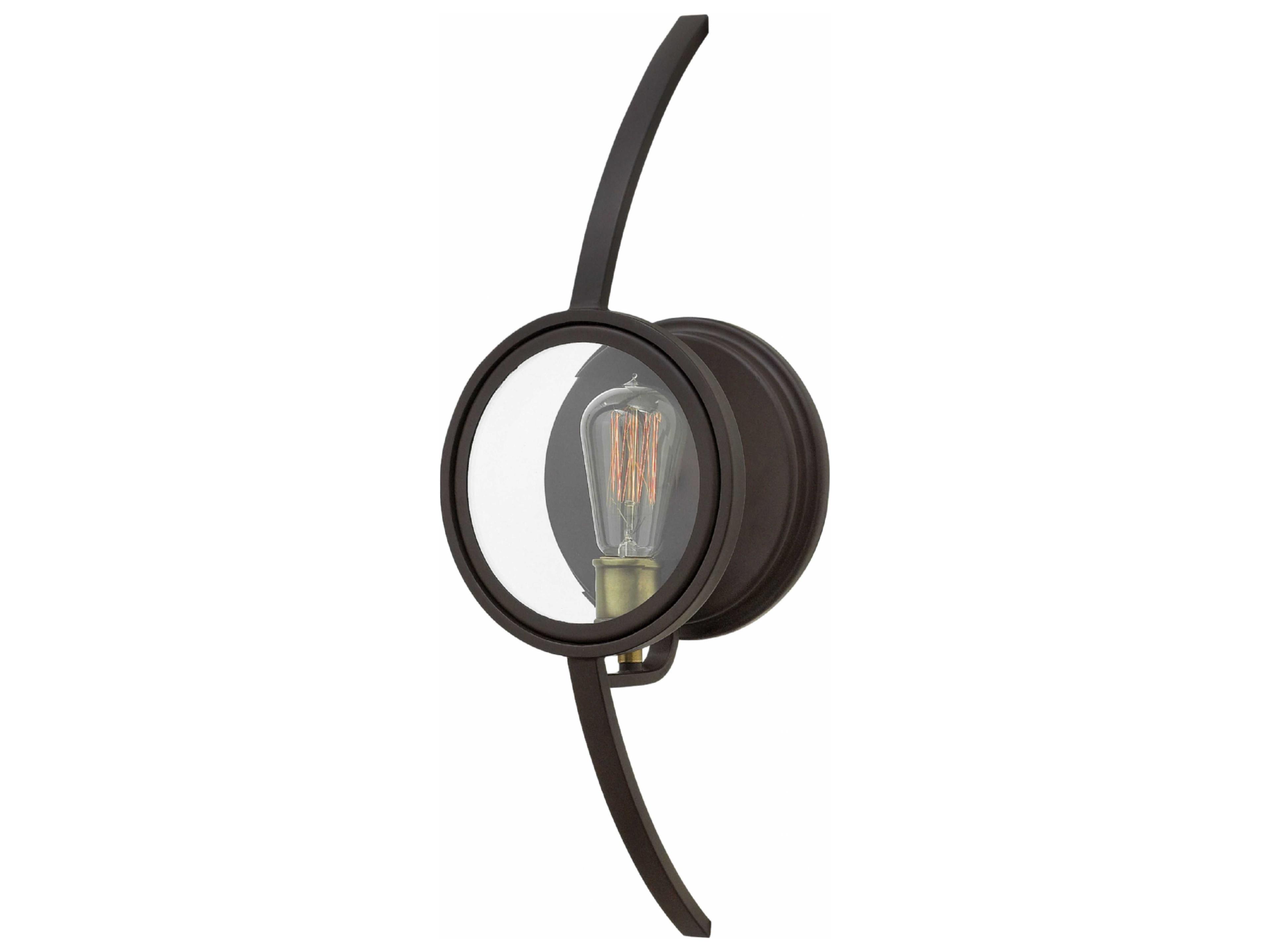 Hinkley Fulham Buckeye Bronze Glass Wall Sconce