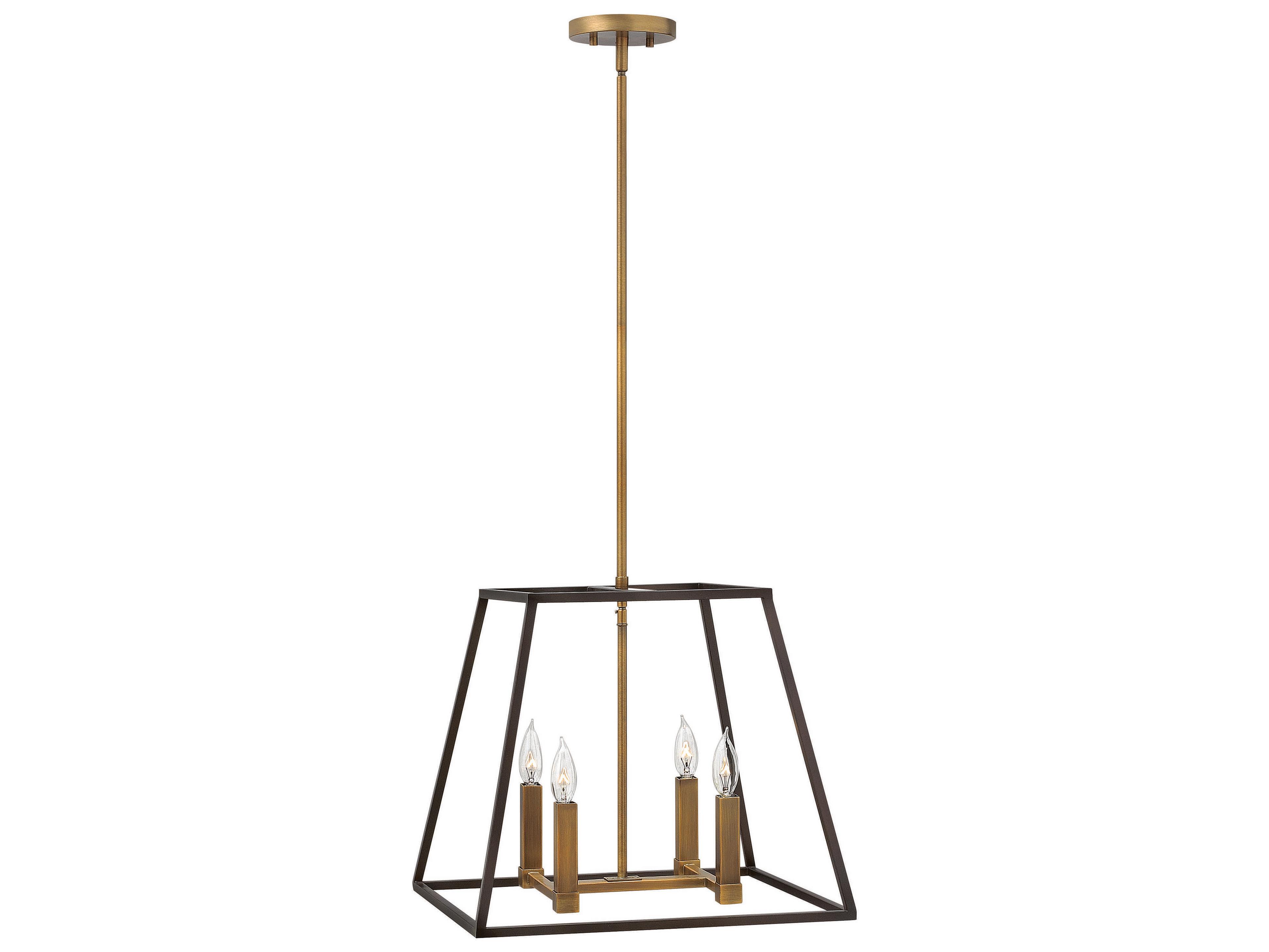 Hinkley Fulton 4-Light Bronze Candelabra Chandelier