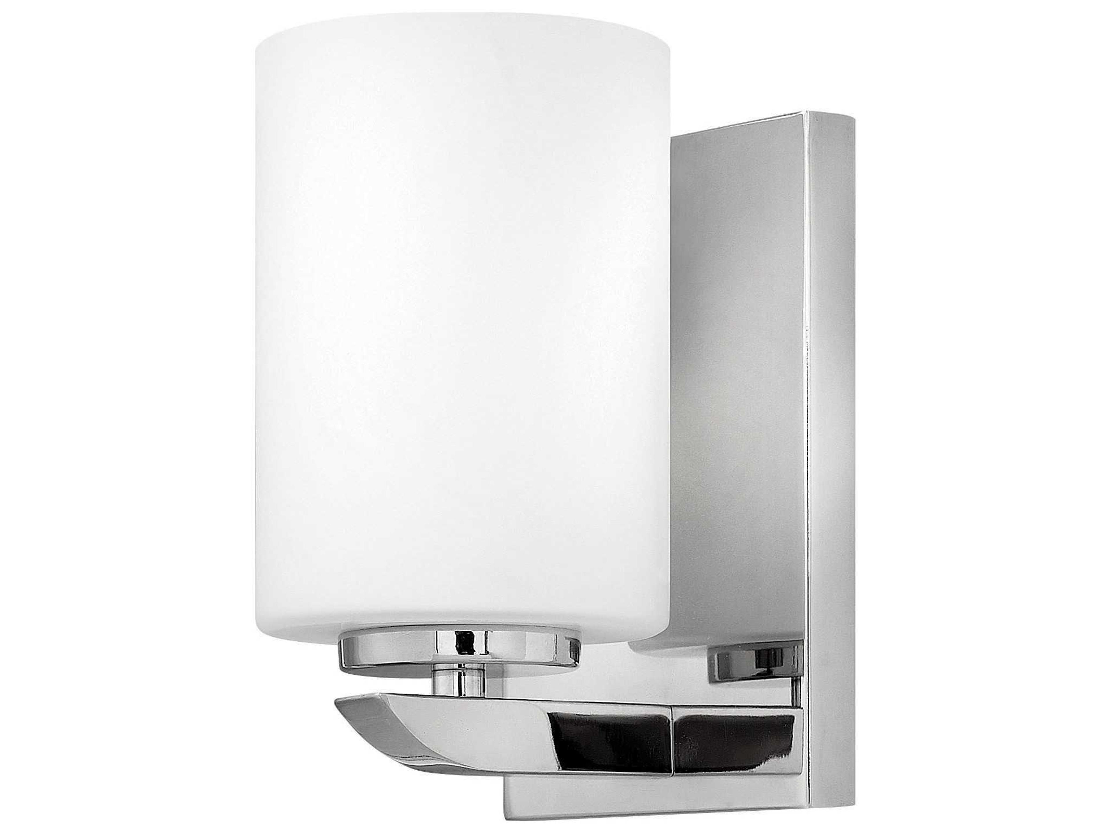 Hinkley Kyra Polished Nickel Glass Wall Sconce