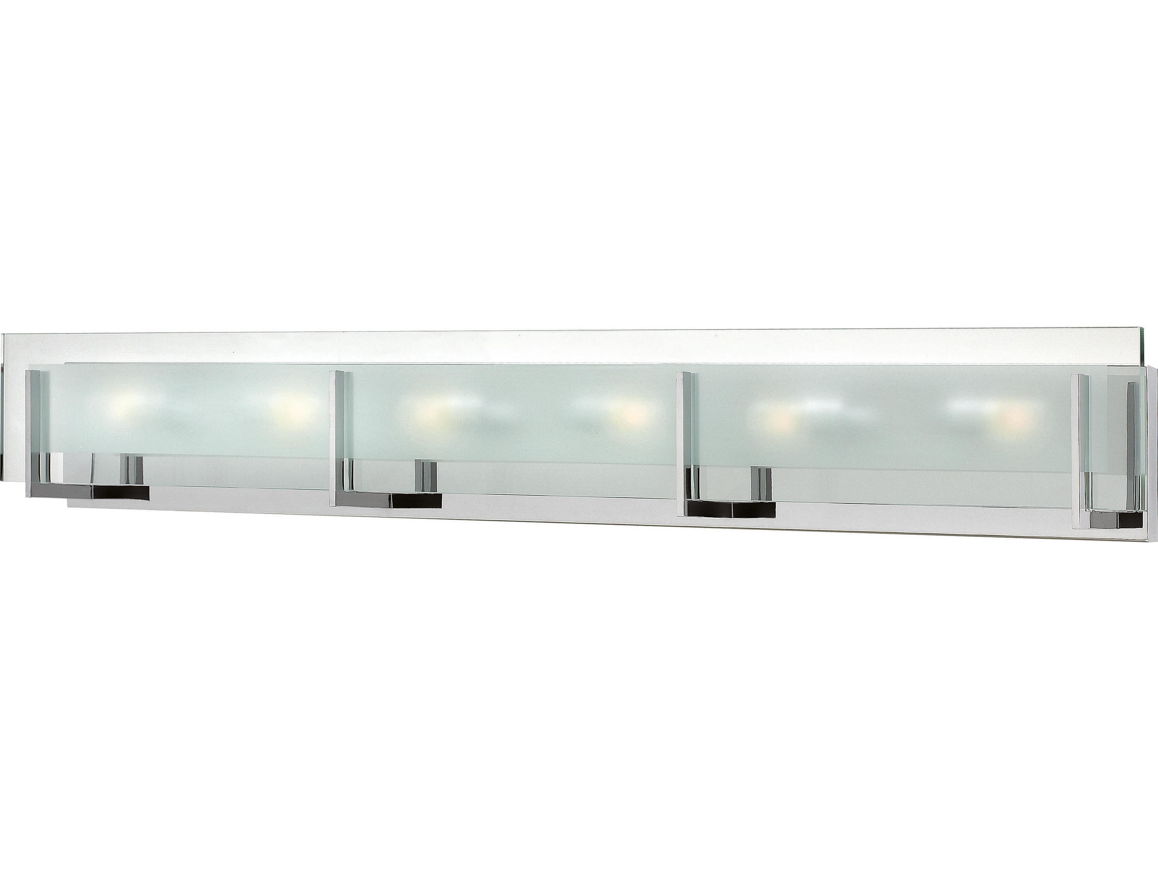 Hinkley Latitude 6-Light Chrome Glass Vanity Light