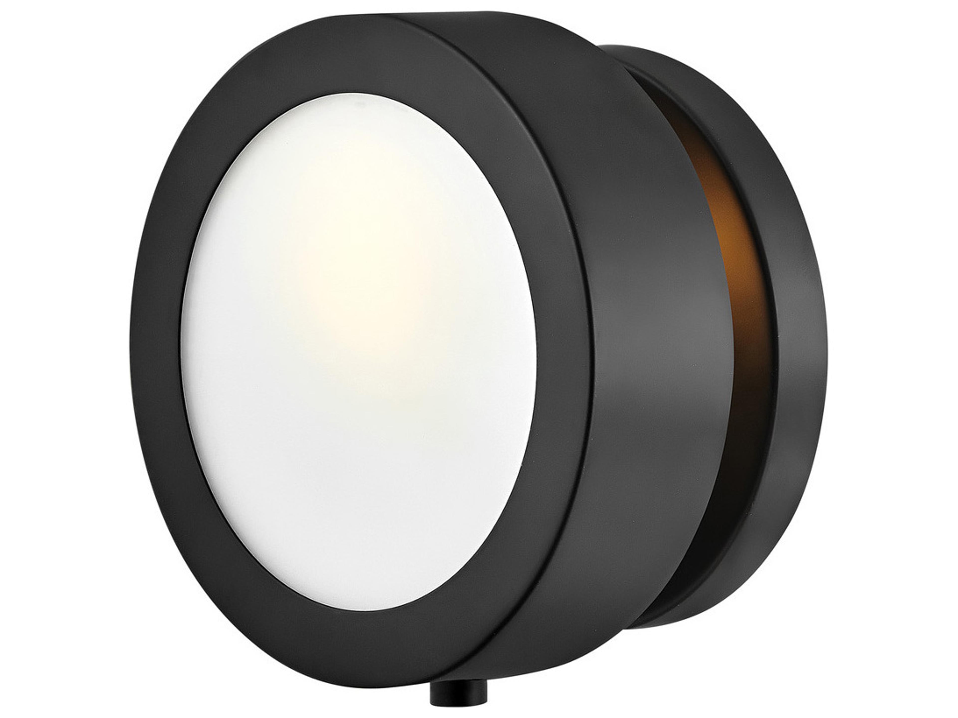 Hinkley Mercer 1-Light Black Glass Wall Sconce