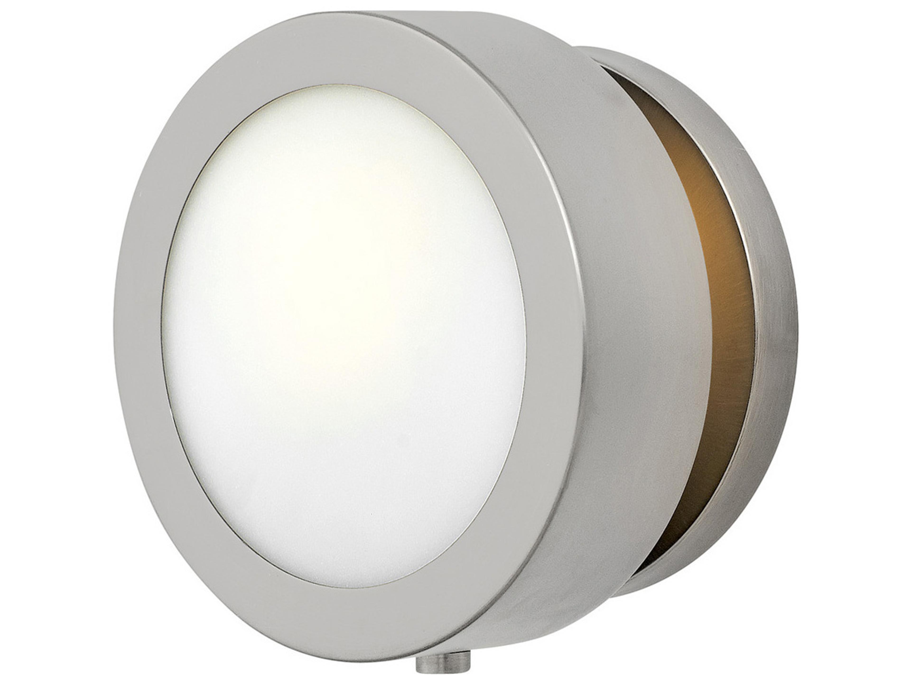 Hinkley Mercer 1-Light Brushed Nickel Glass Wall Sconce