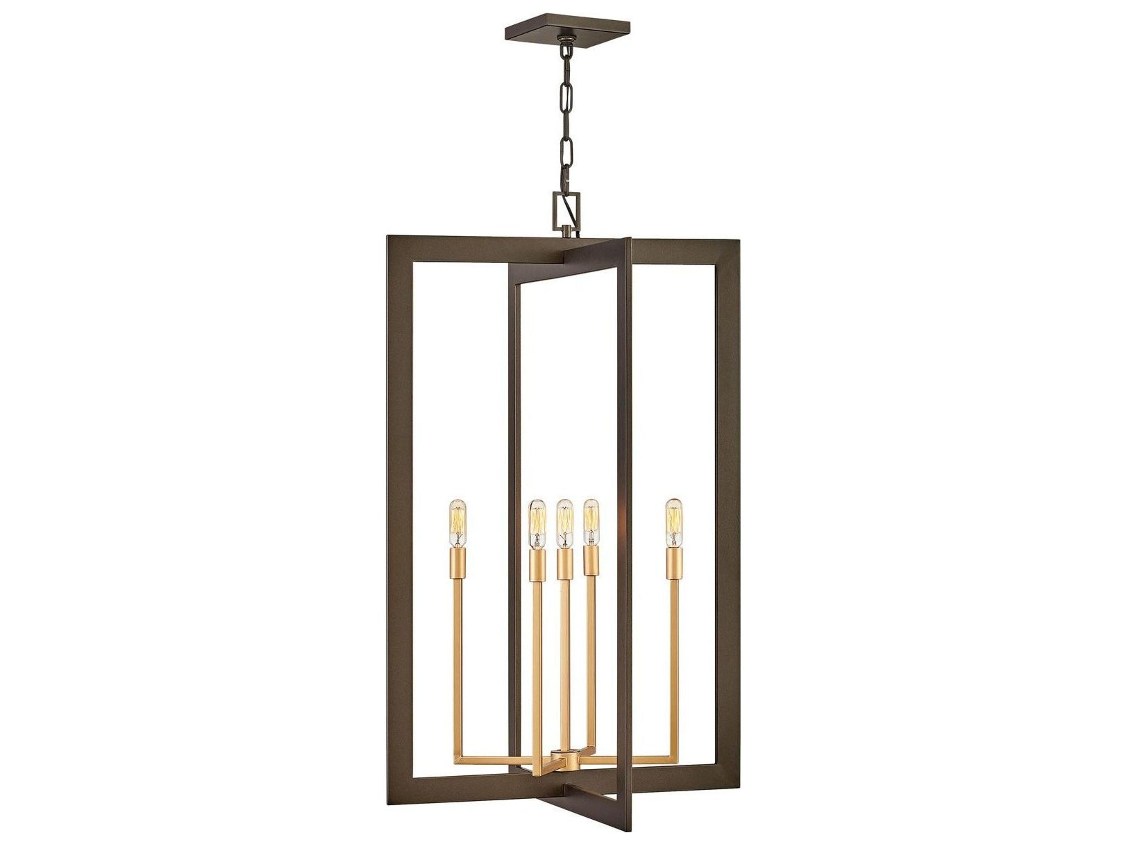 Hinkley 5-Light Metallic Matte Bronze Gold Candelabra Chandelier