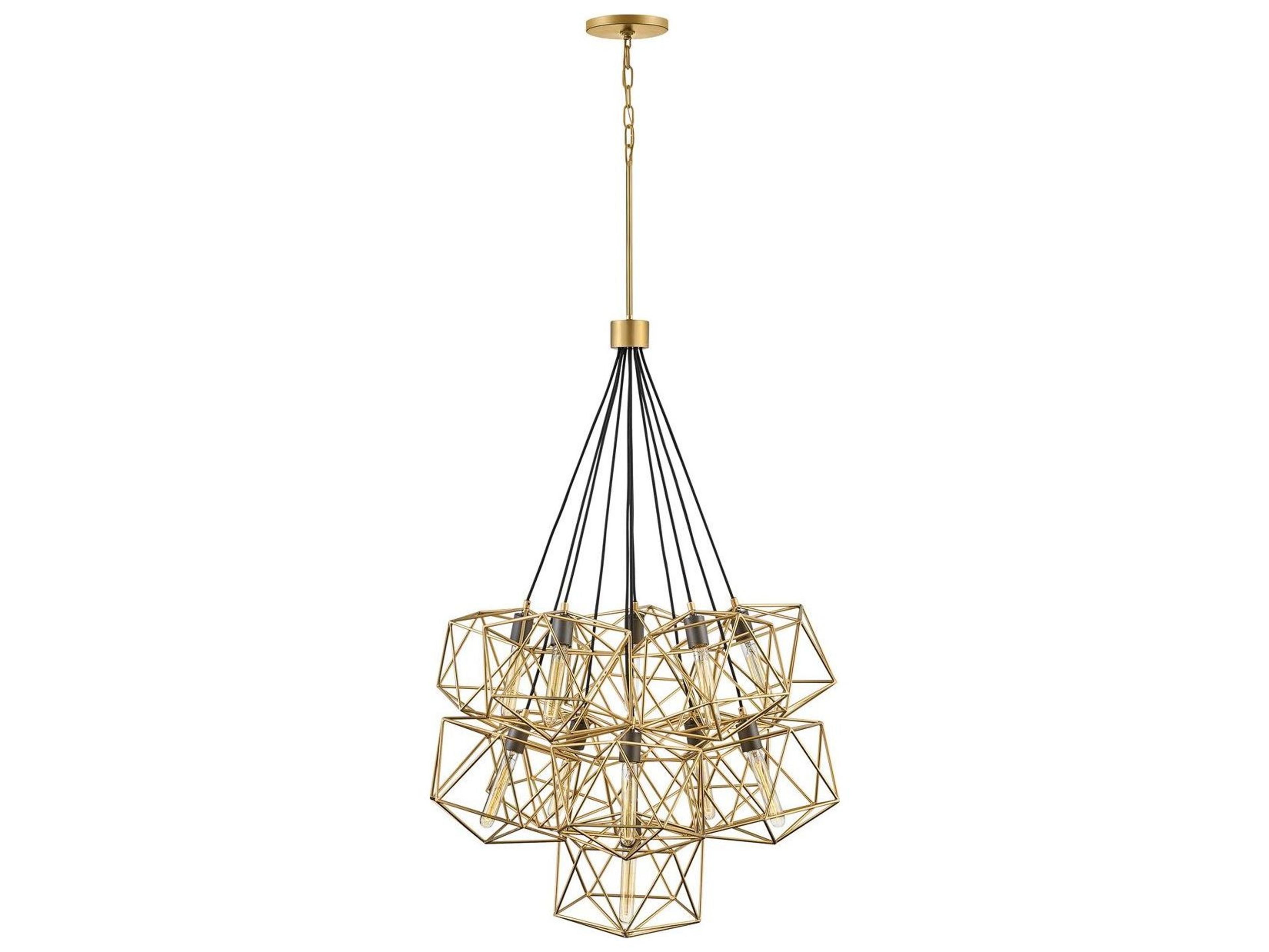 Hinkley Astrid 11-Light Deluxe Gold Tiered Pendant