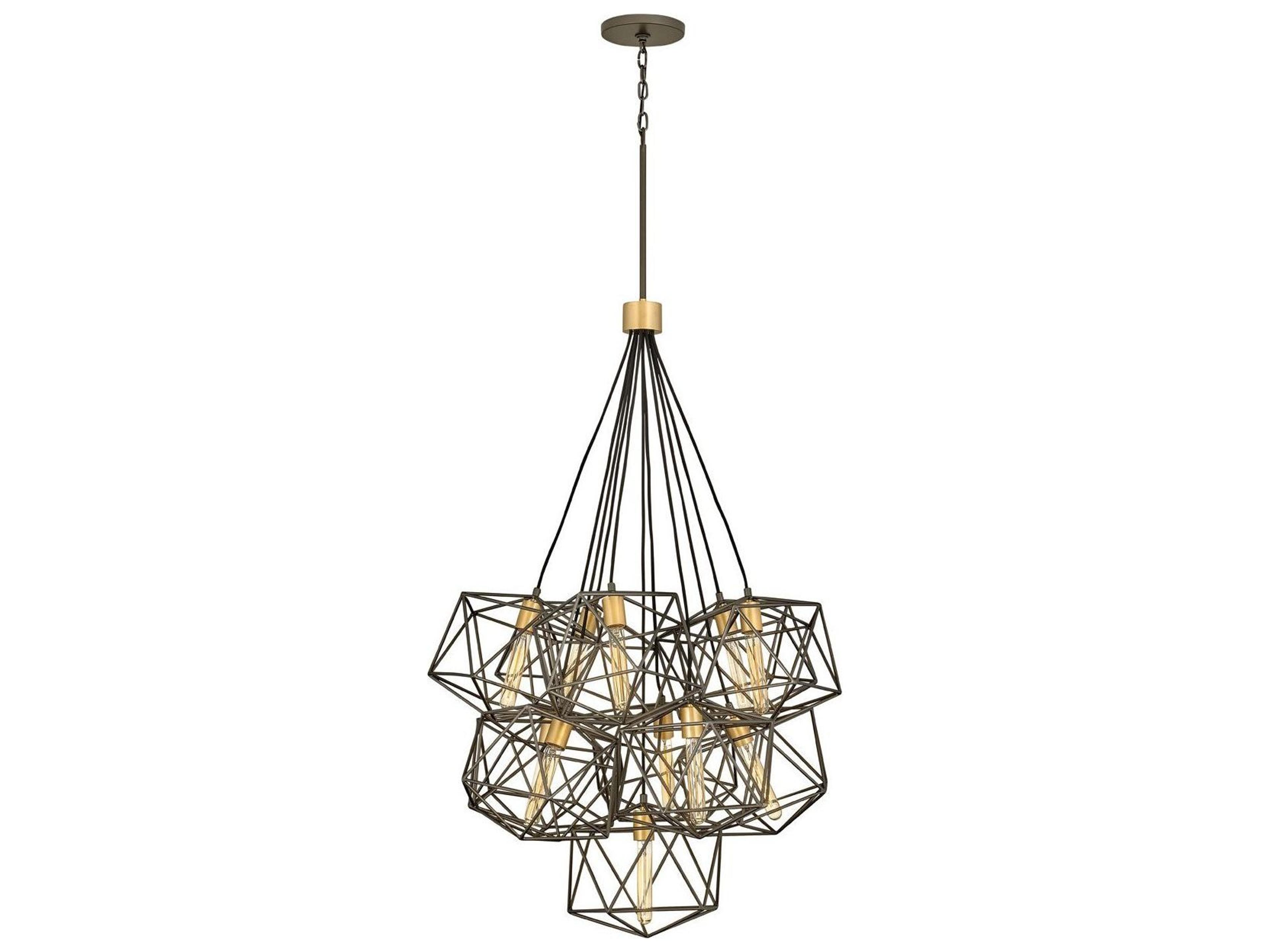 Hinkley Astrid 11-Light Metallic Matte Bronze Geometric Pendant