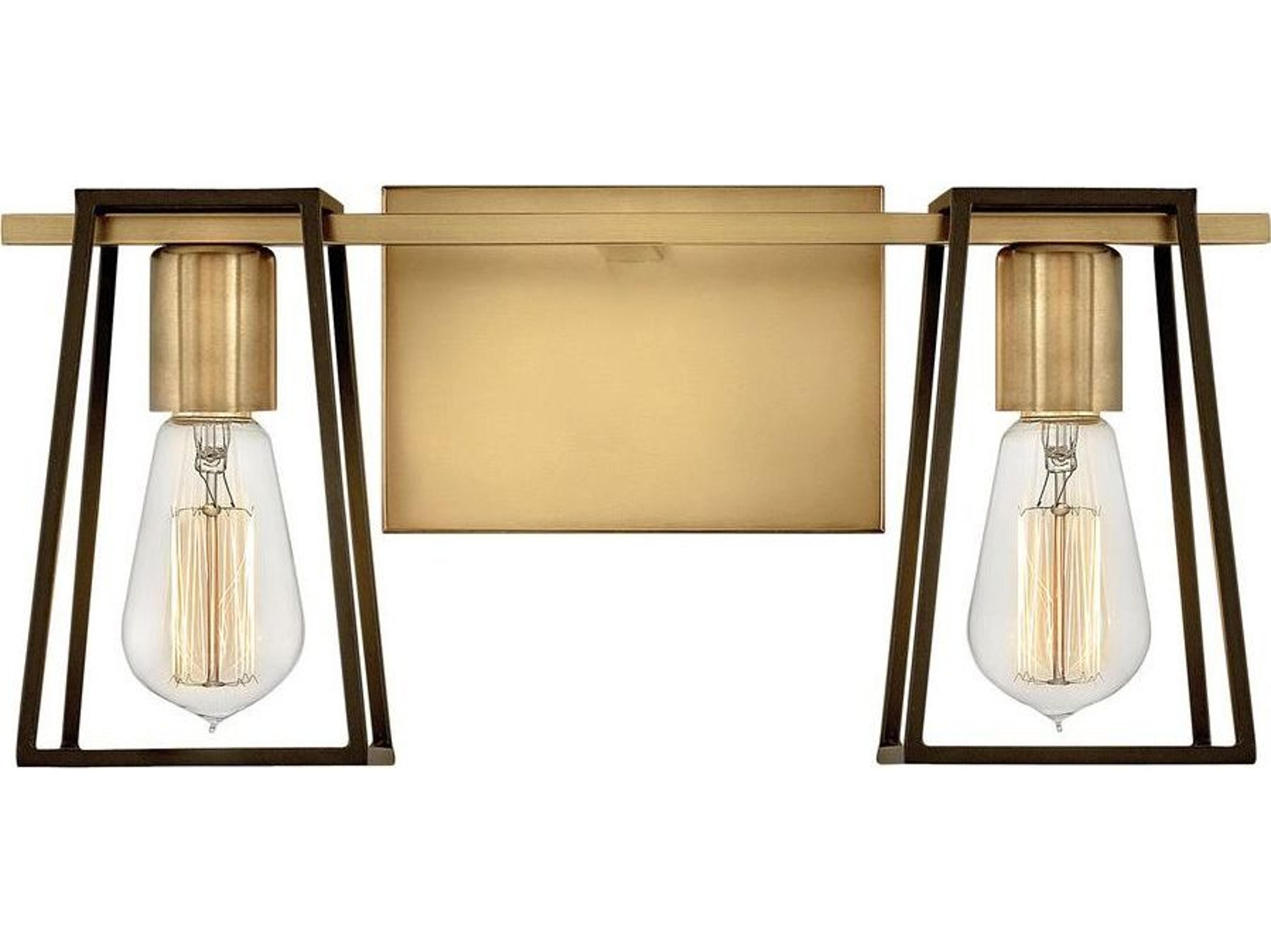 Hinkley Filmore 2-Light Heritage Brass Bronze Vanity Light