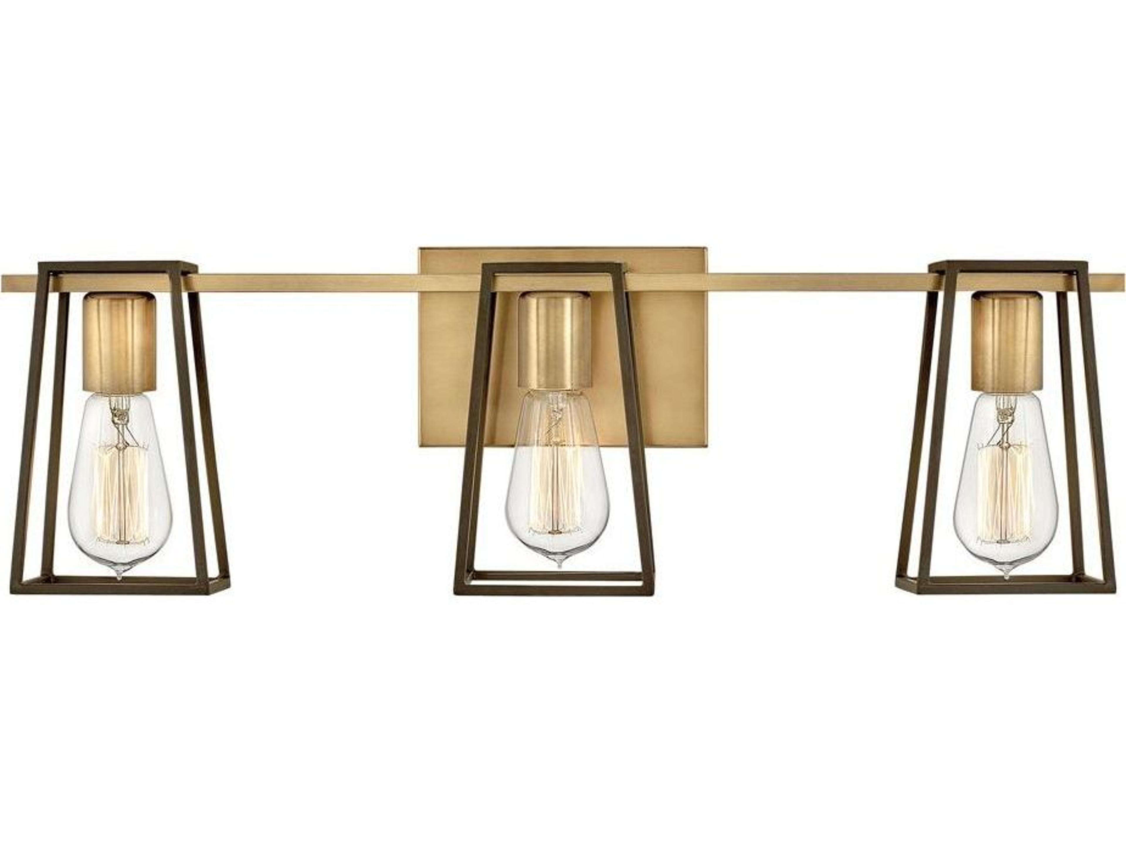 Hinkley Filmore 3-Light Heritage Brass Bronze Vanity Light