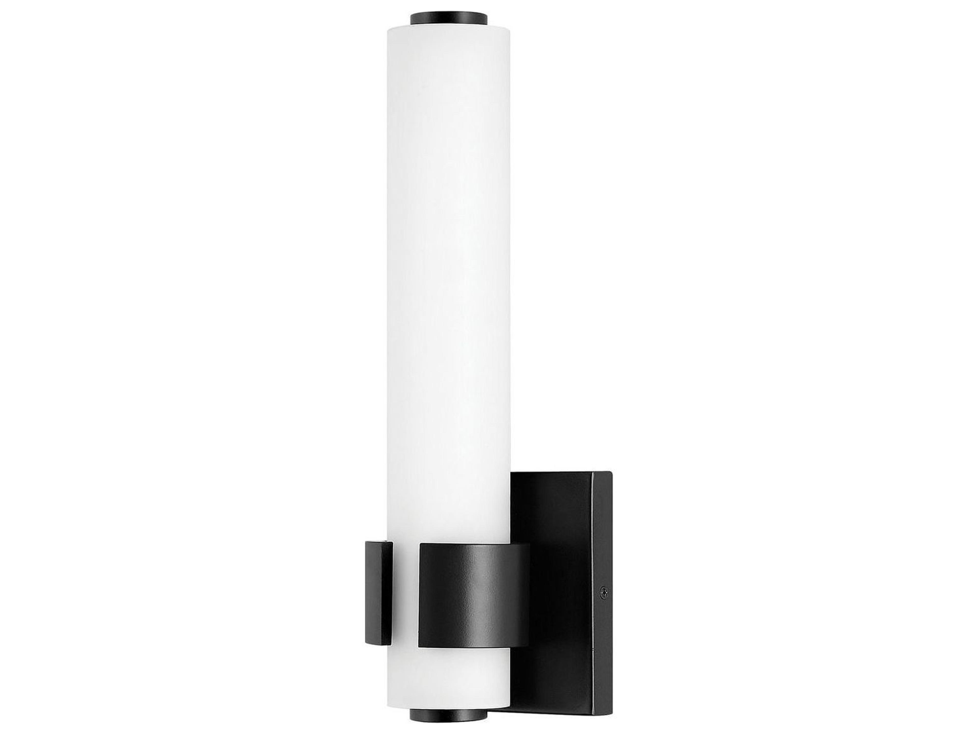 Hinkley Aiden Black White Glass LED Wall Sconce