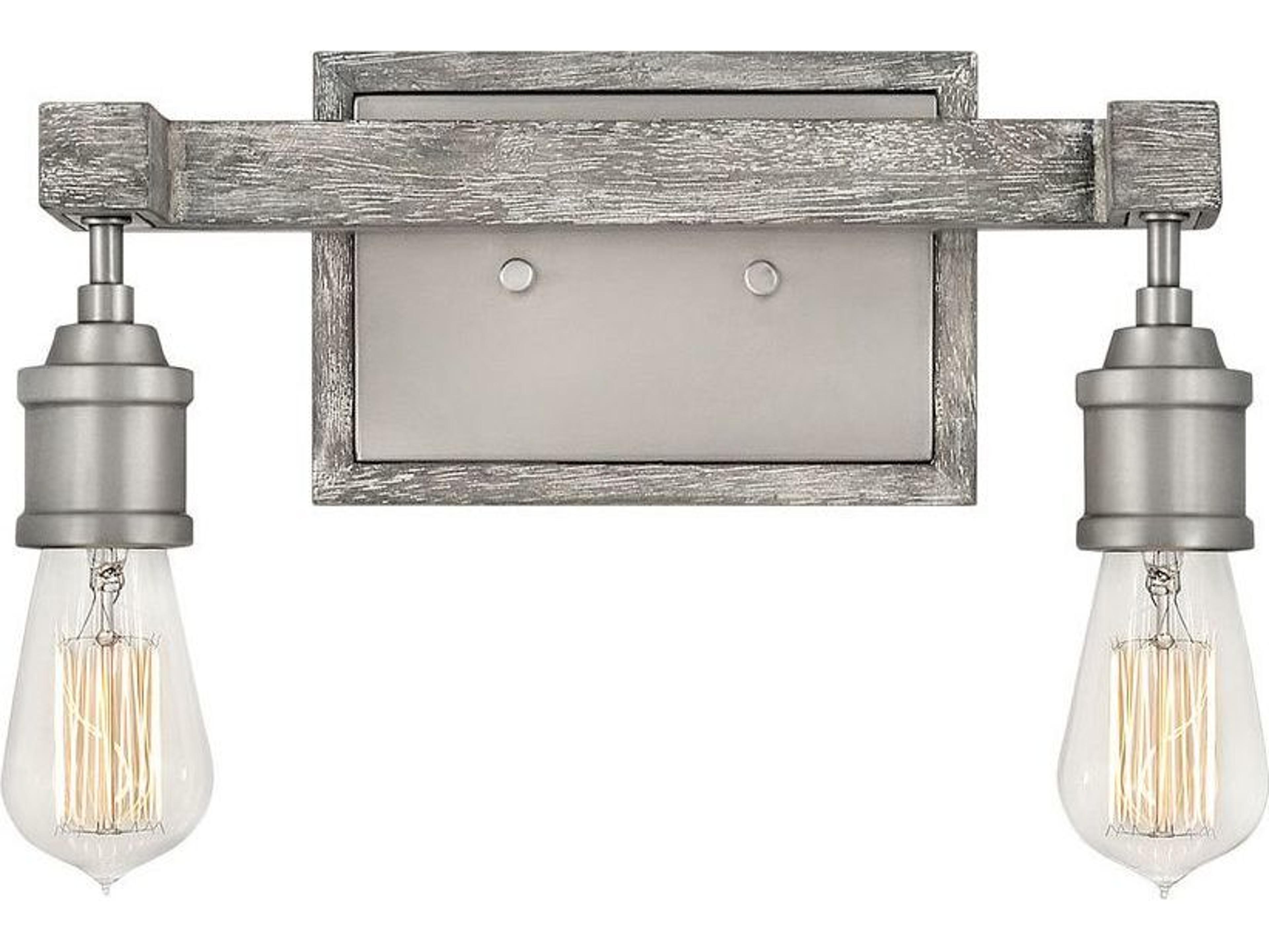 Hinkley Denton 2-Light Pewter Vanity Light