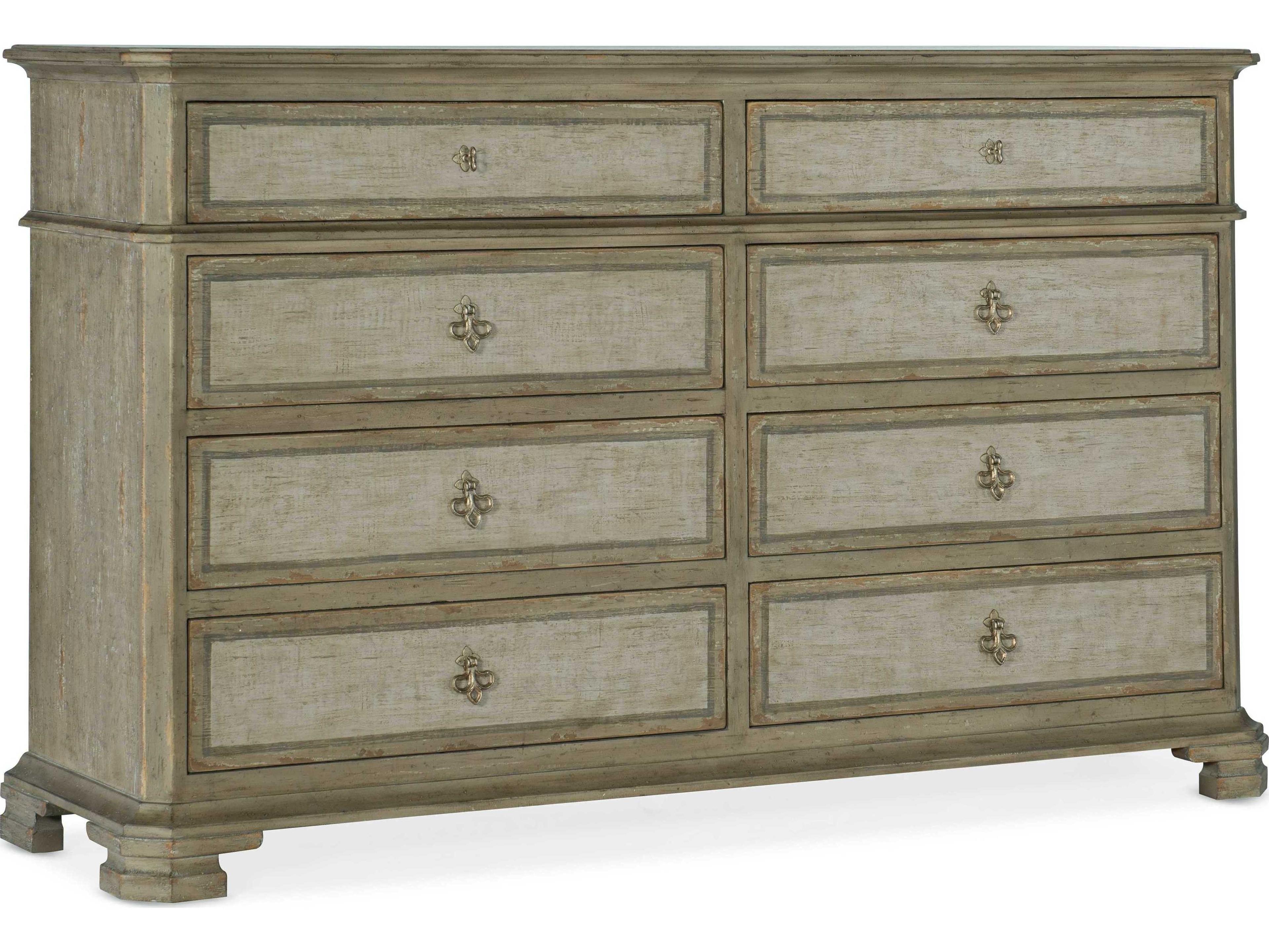 Luxecor Heritage Aldo 8-Drawers Gray Cedar Wood Double Dresser