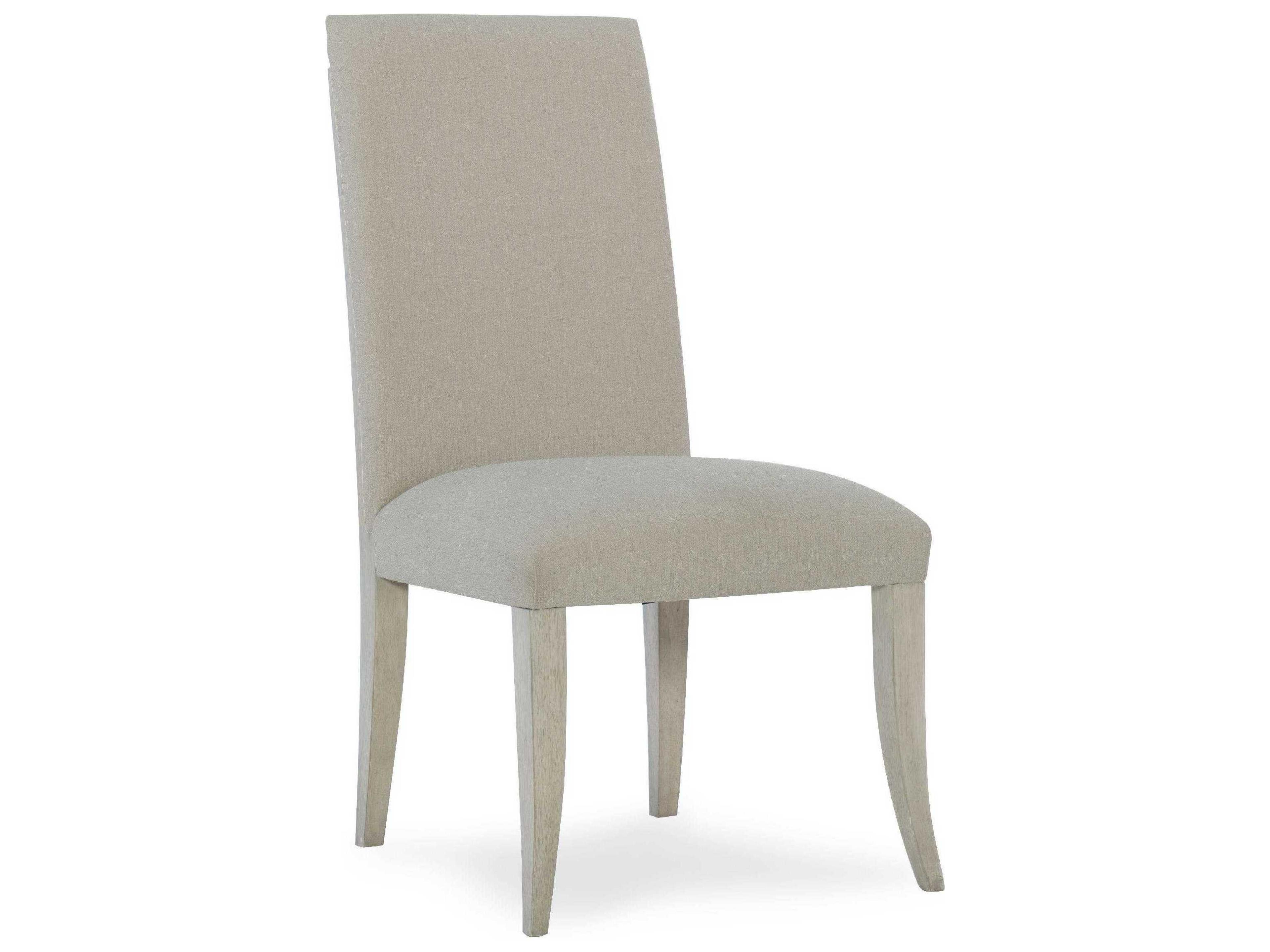 Hooker Furniture Elixir Rubberwood Gray Upholstered Side Dining Chair