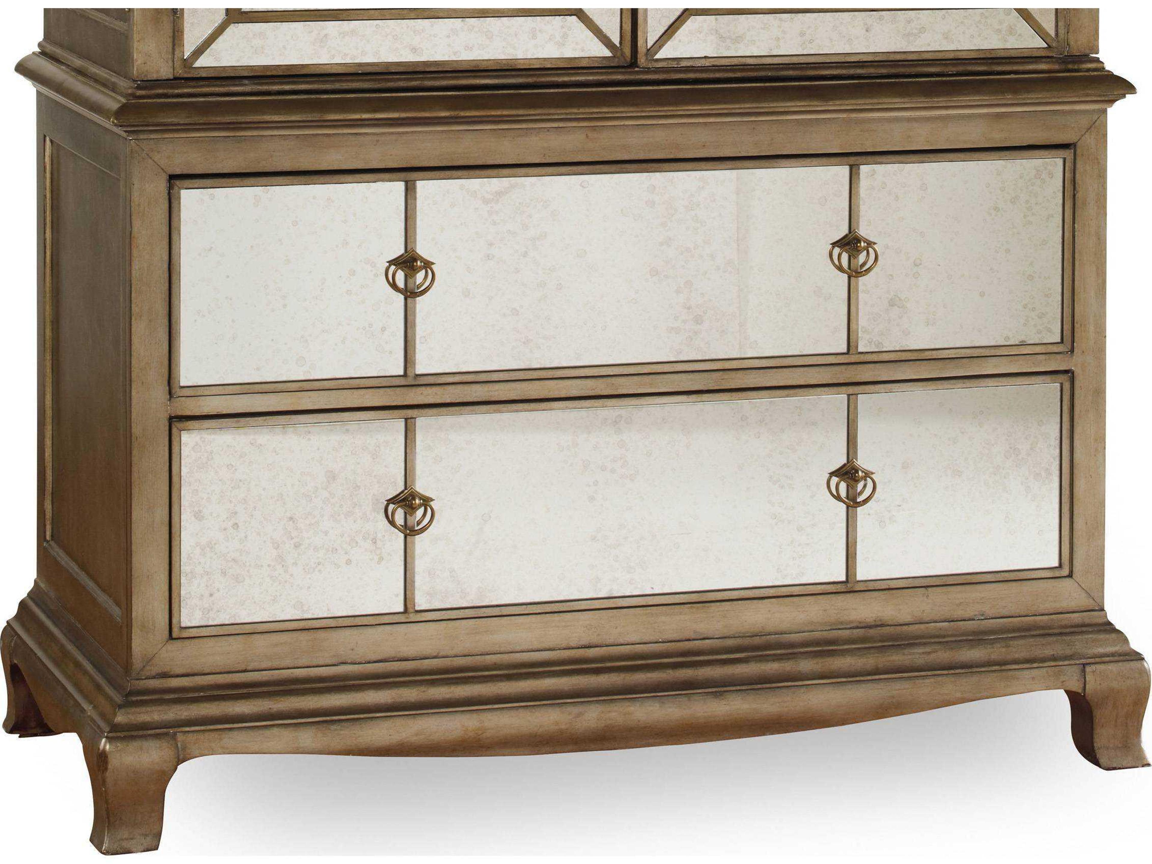 Hooker Furniture Sanctuary Gold Cedar Wood Wardrobe Armoire