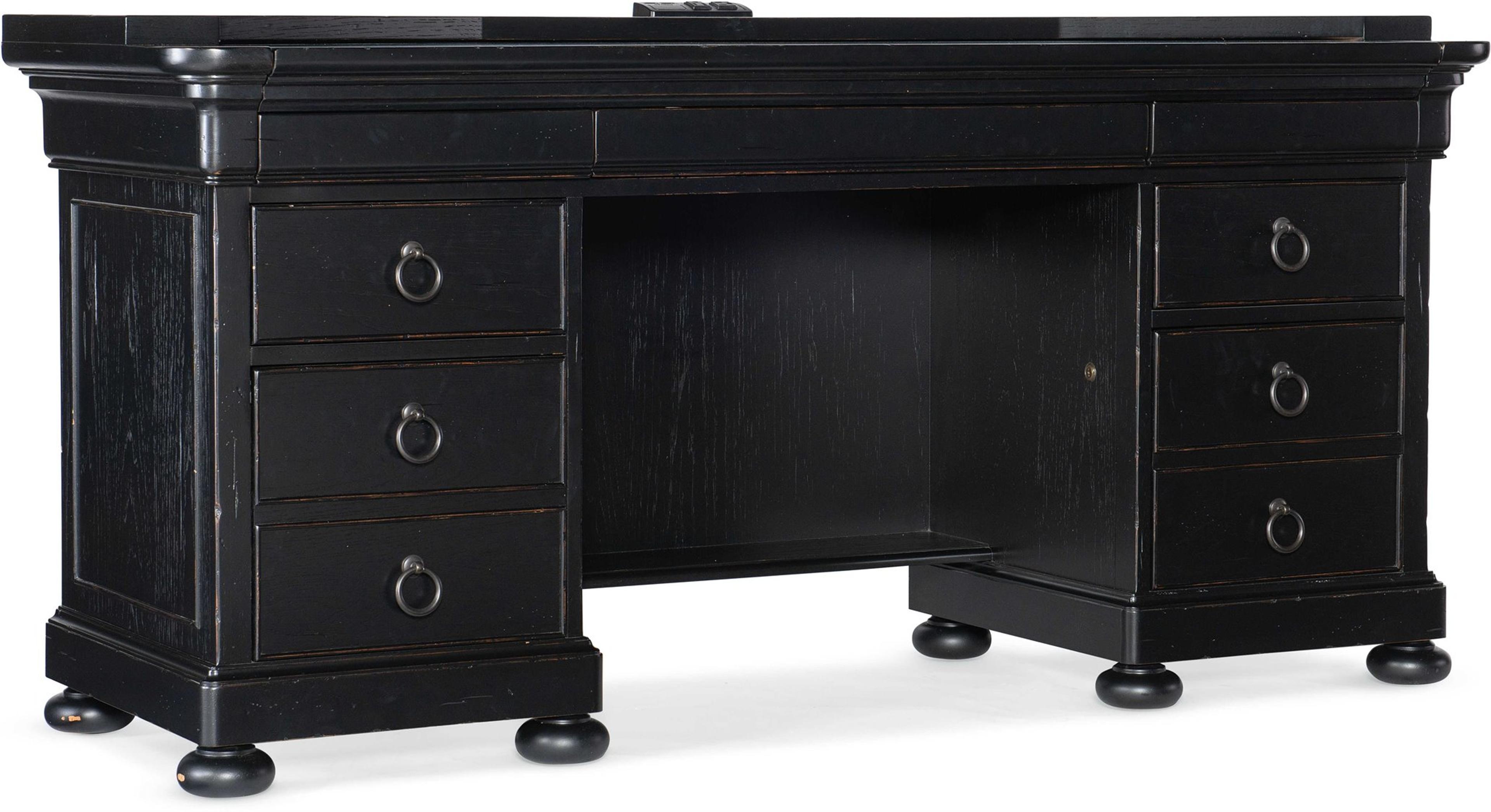 Luxecor Heritage Bristowe Black Credenza Desk