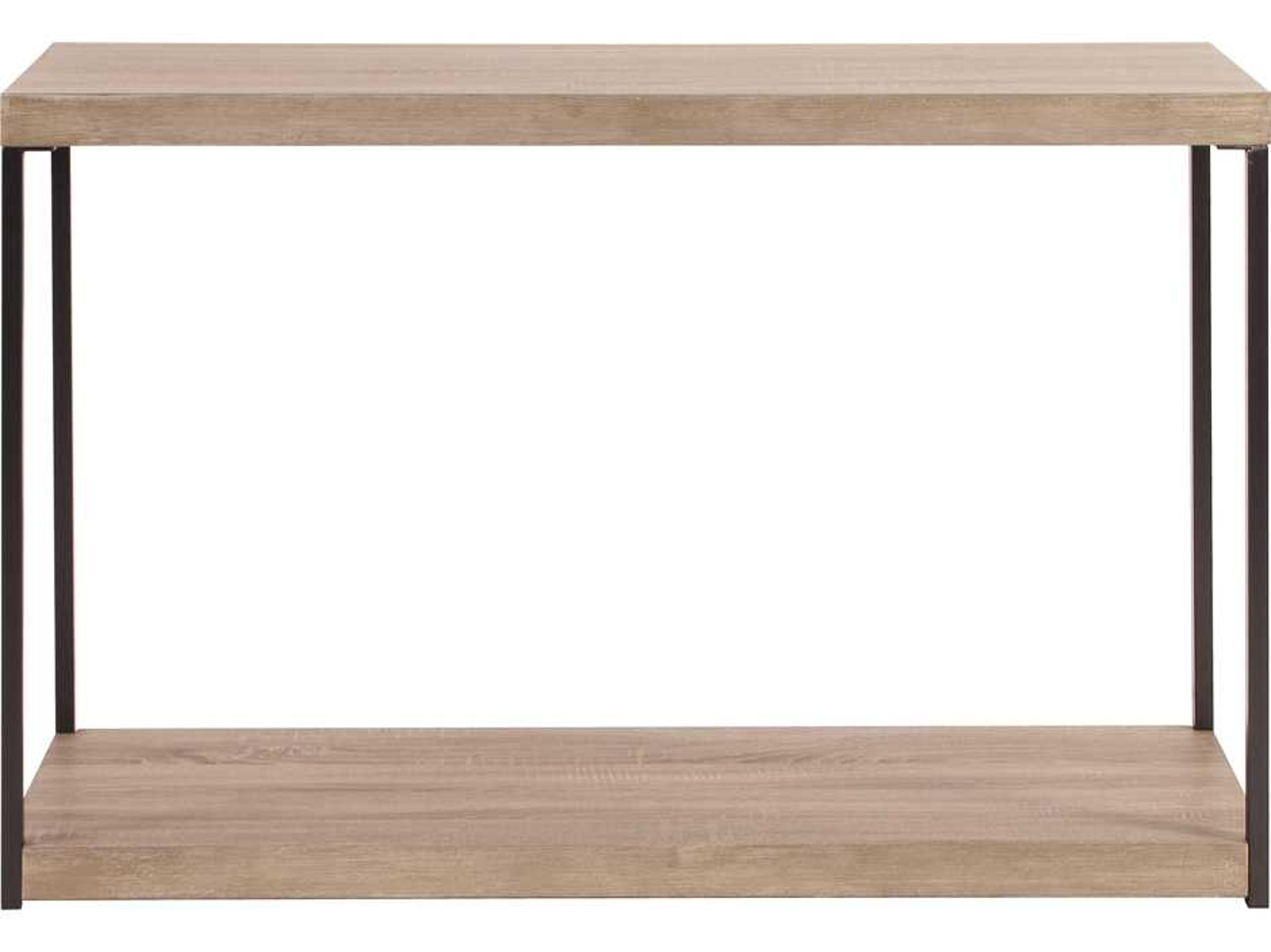 Howard Elliott Wood And Metal Console Table Rectangular