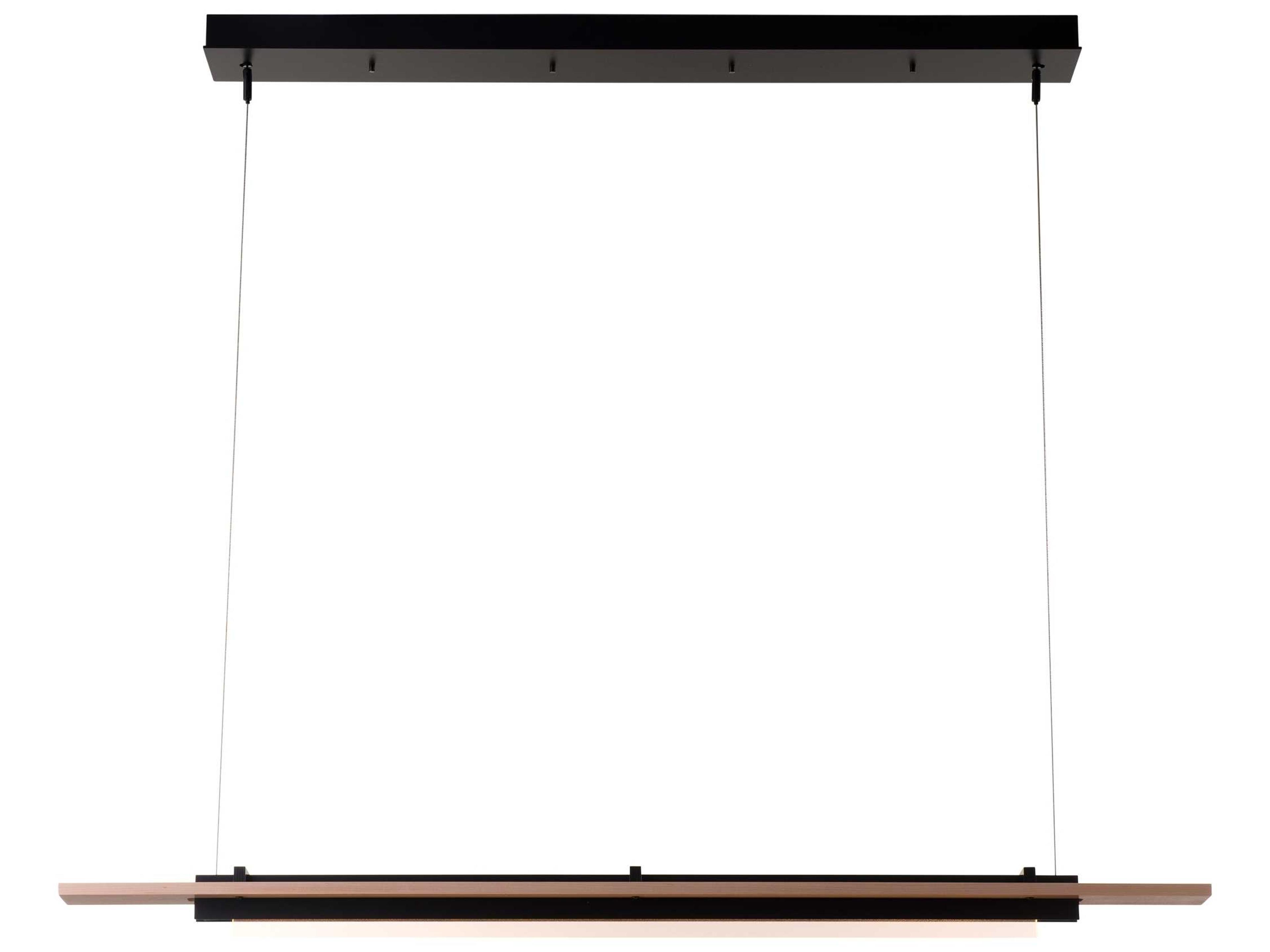 Hubbardton Forge Plank 1-Light LED Geometric Linear Island Pendant