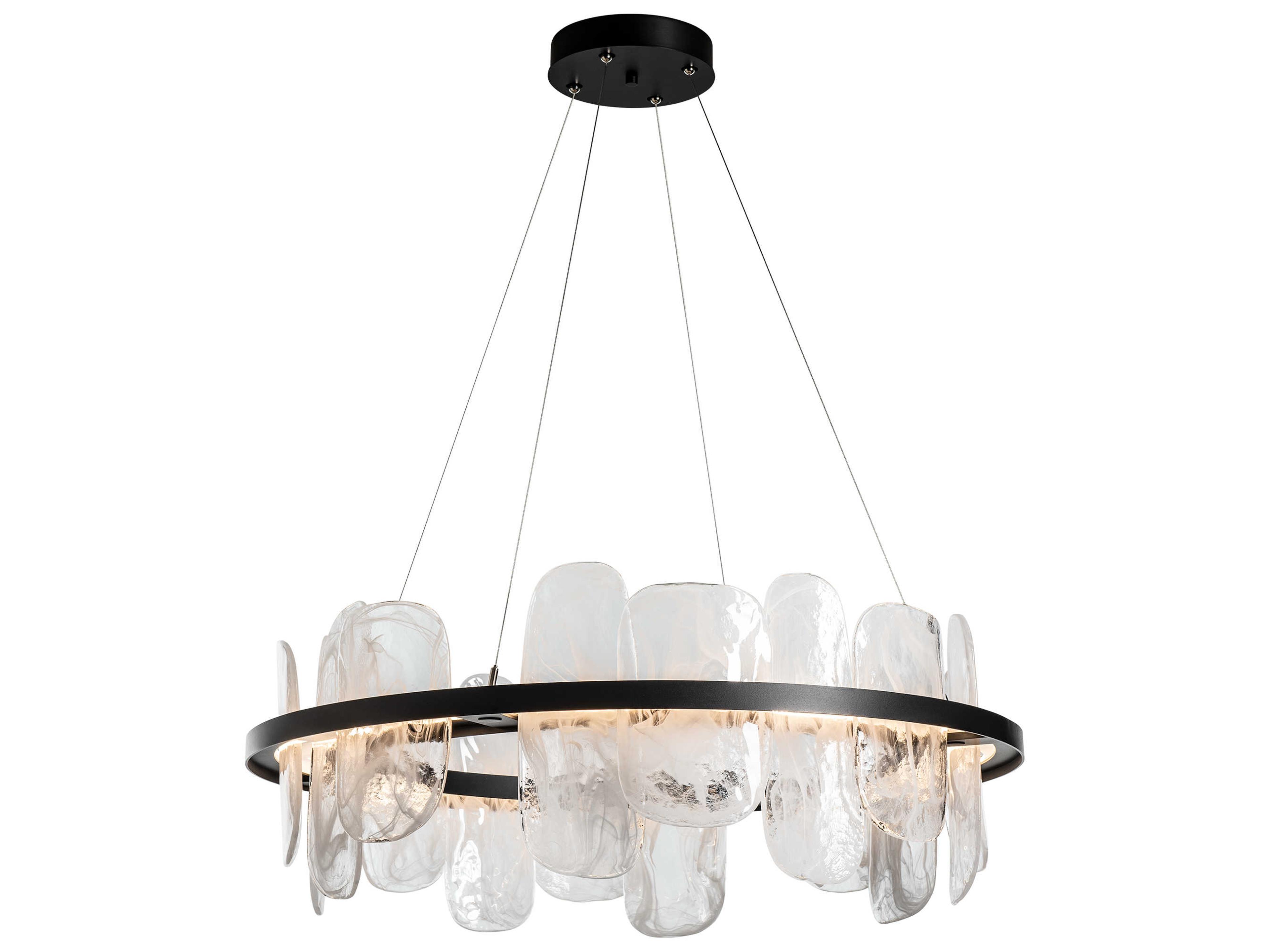 Hubbardton Forge Vitre 1-Light Glass LED Geometric Round Pendant