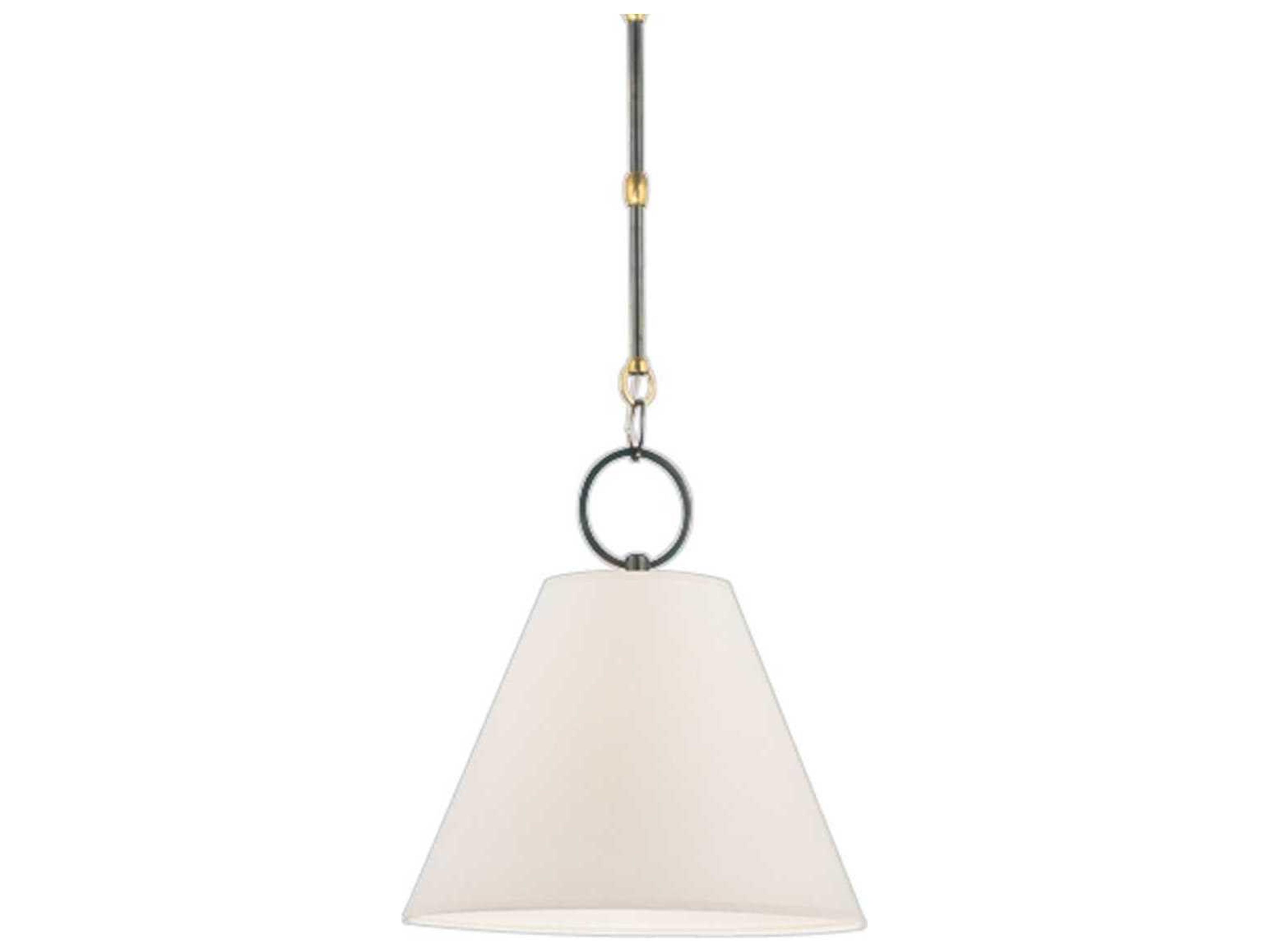 Hudson Valley Altamont 1-Light Distressed Bronze Off White Empire Pendant