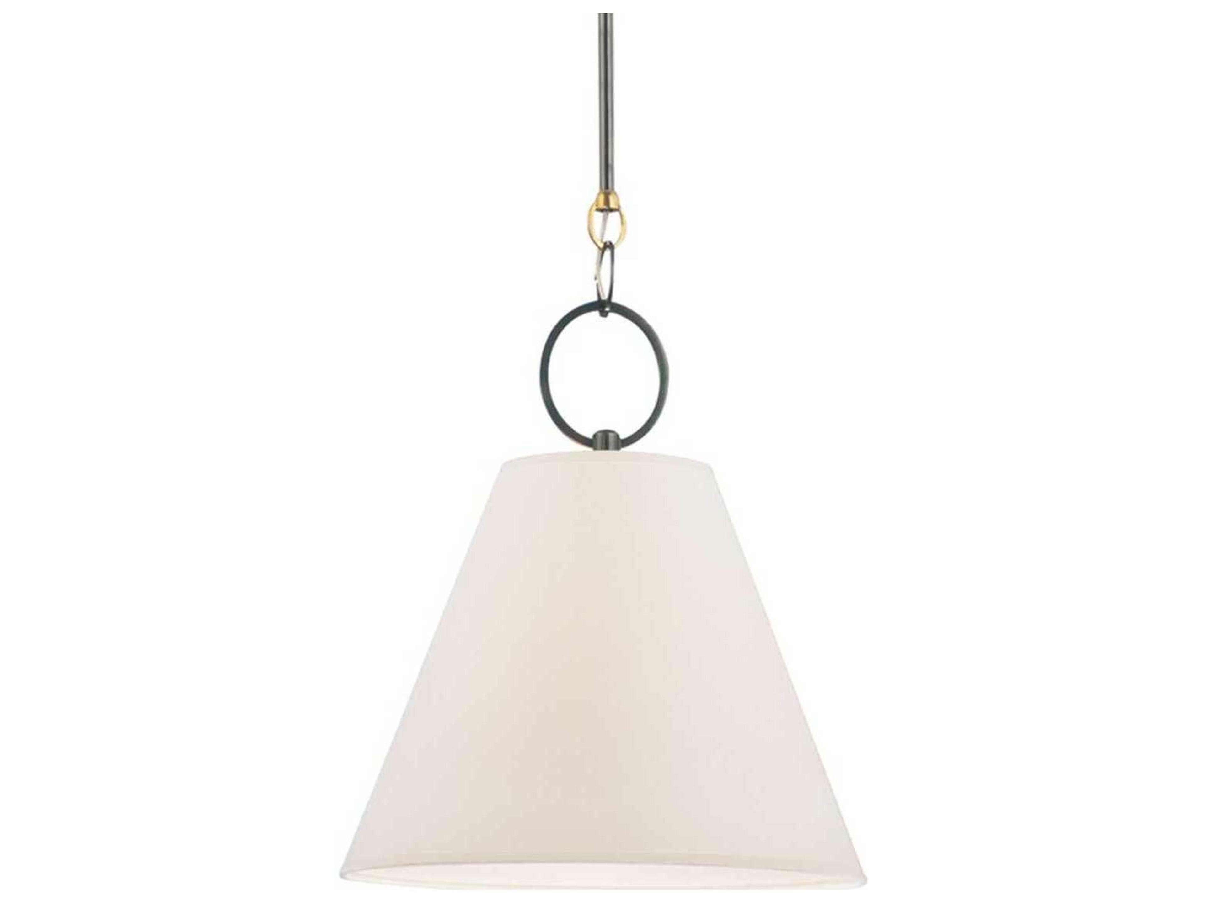Hudson Valley Altamont 1-Light Distressed Bronze Off White Empire Pendant