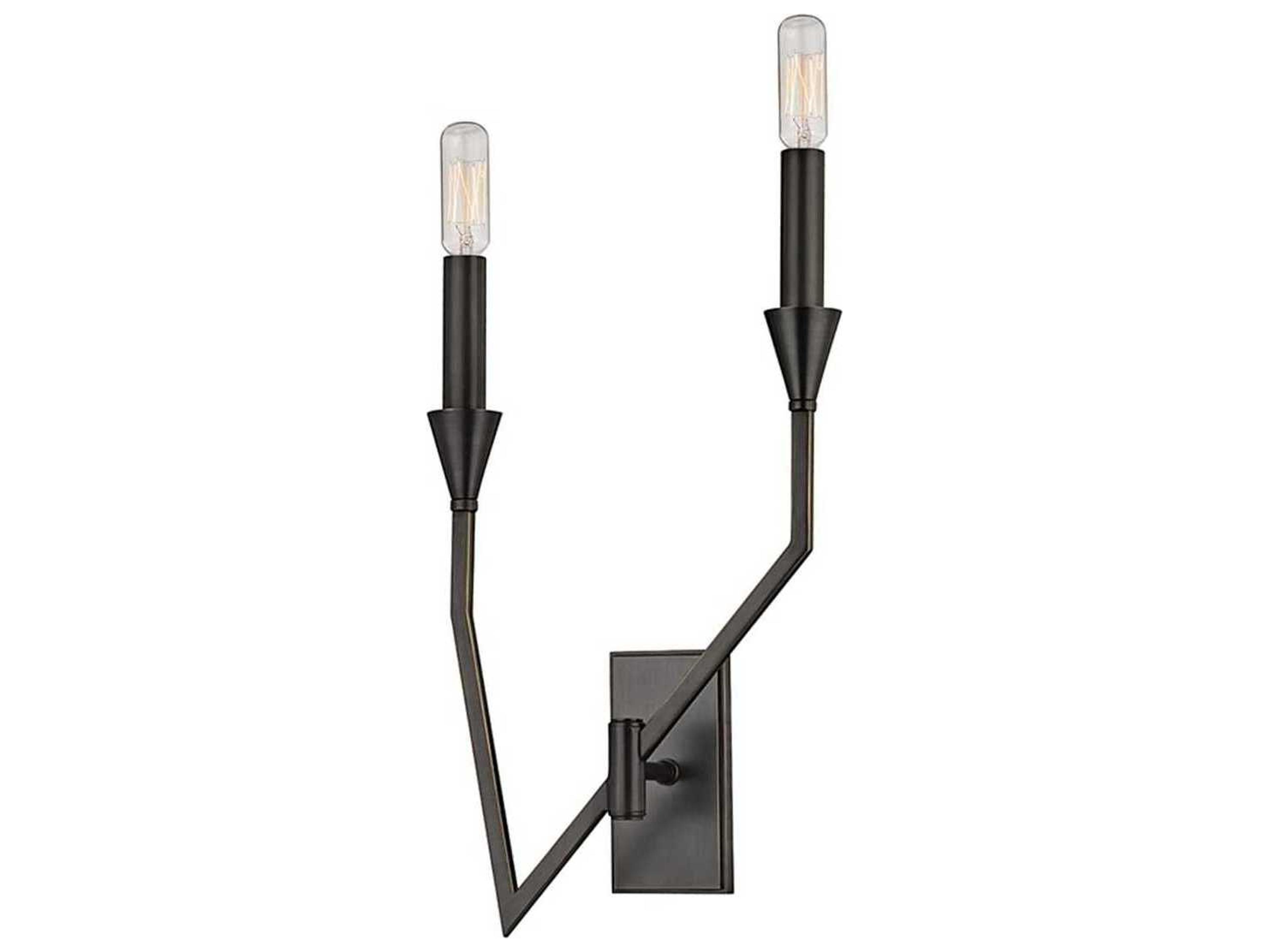 Hudson Valley Archie 2-Light Old Bronze Wall Sconce