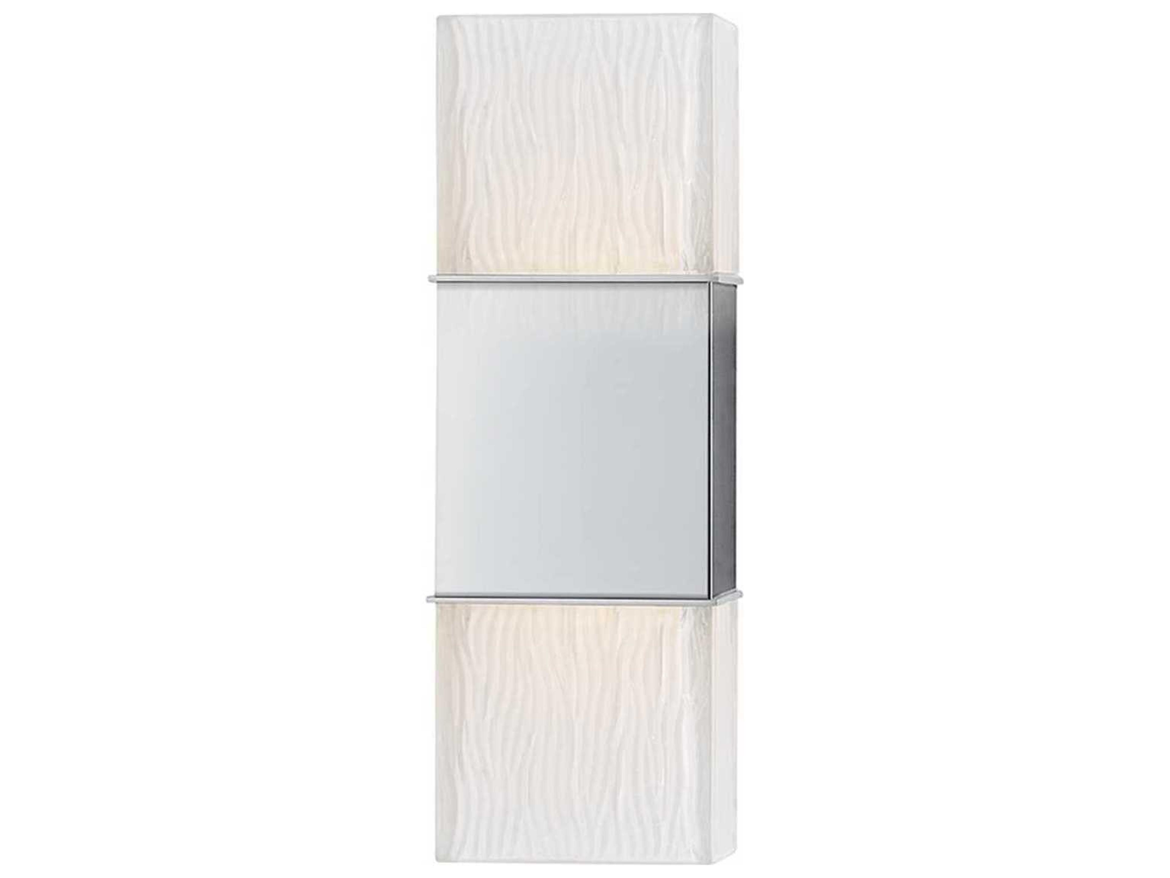 Hudson Valley Aurora 2-Light Polished Chrome Crystal Glass Wall Sconce
