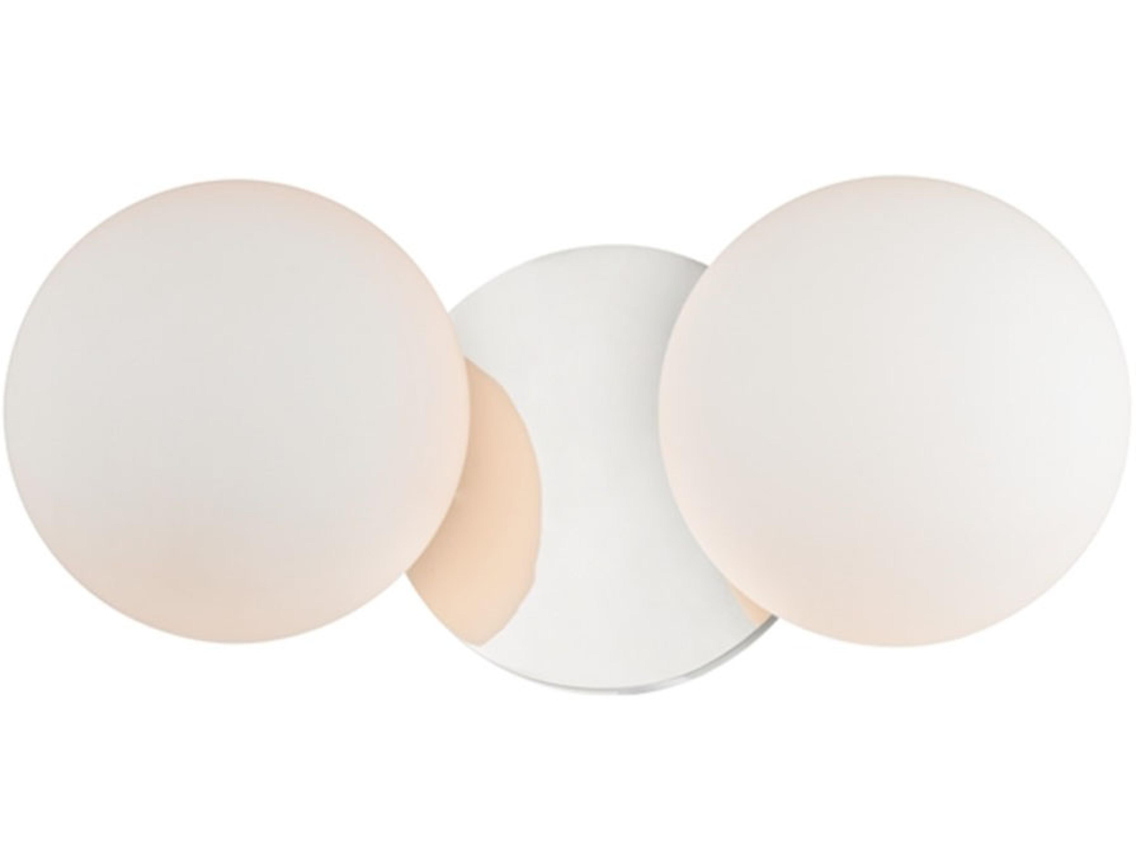 Hudson Valley Baird 2-Light Polished Chrome Off White Glass LED Vanity Light