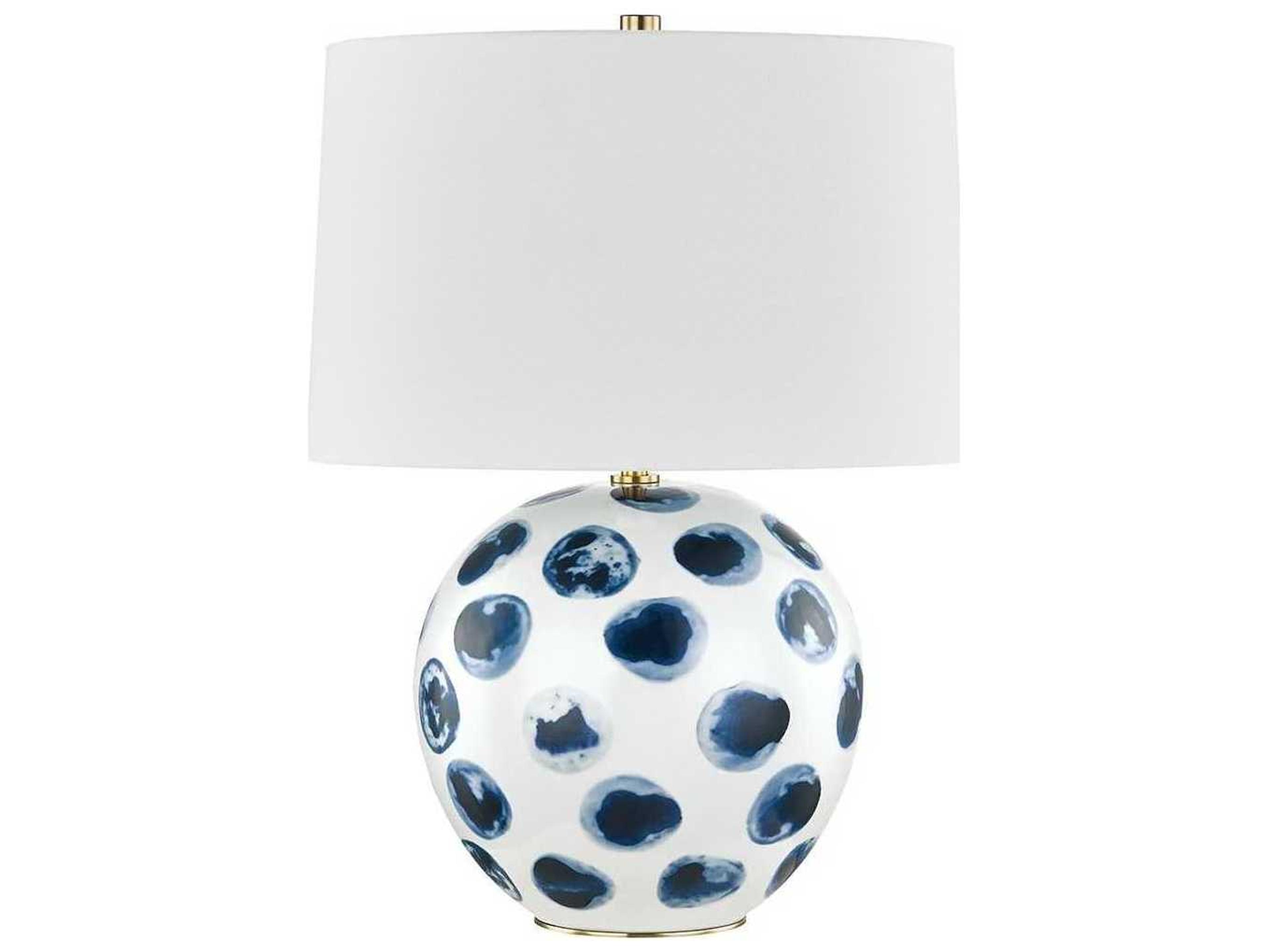 Hudson Valley Blue Point White Dots Table Lamp