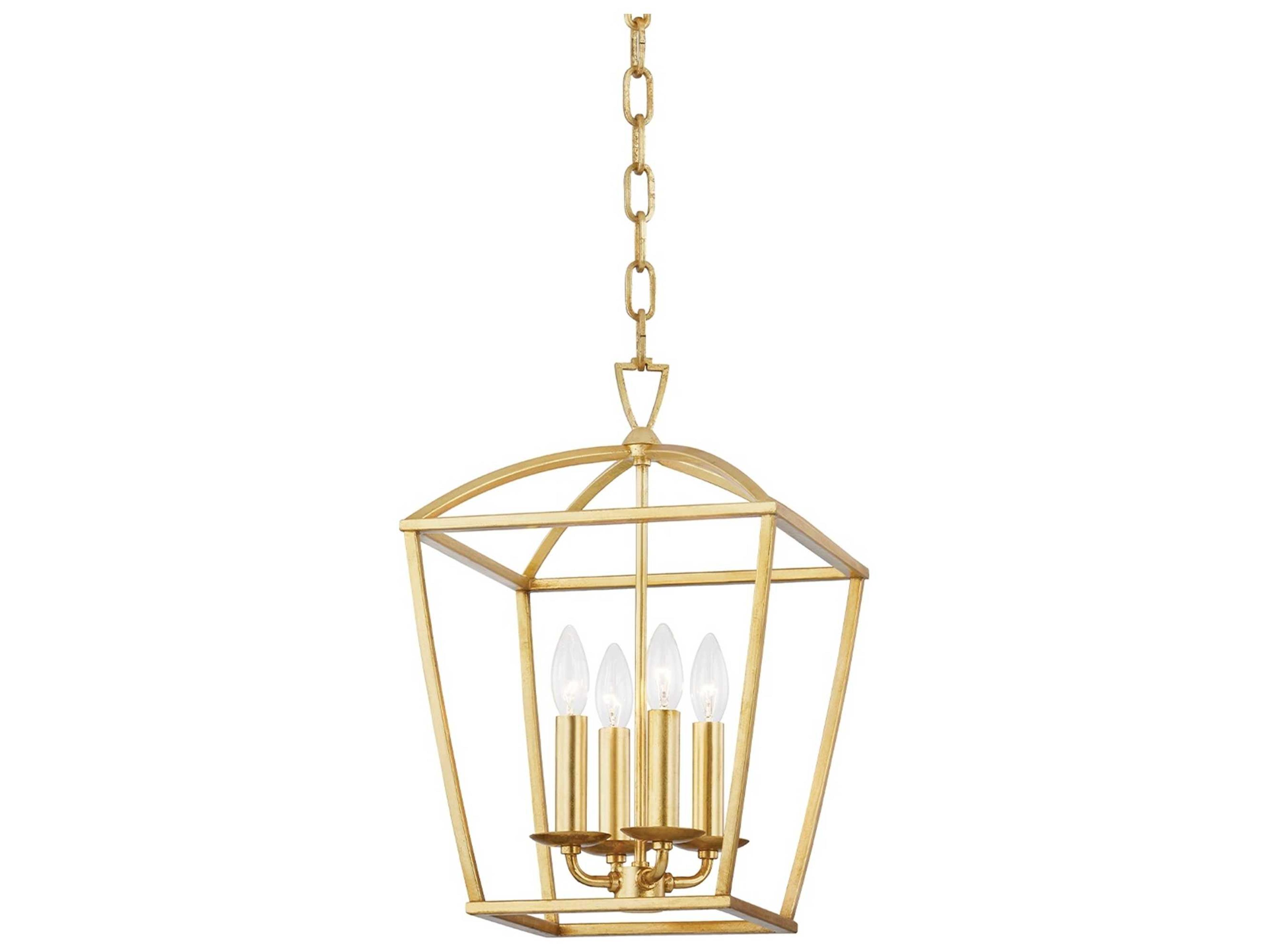 Hudson Valley Bryant 4-Light Gold Leaf Candelabra Chandelier