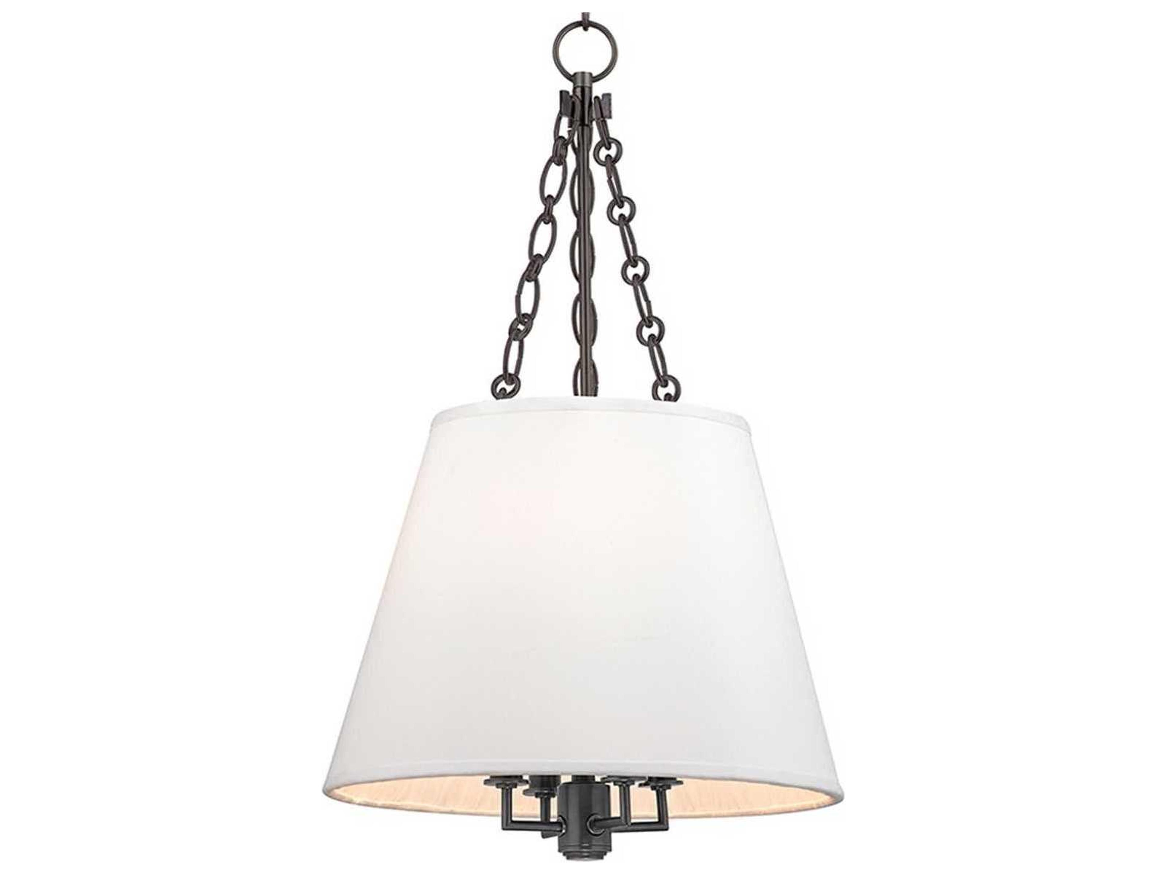 Hudson Valley Burdett 4-Light Old Bronze White Candelabra Empire Chandelier