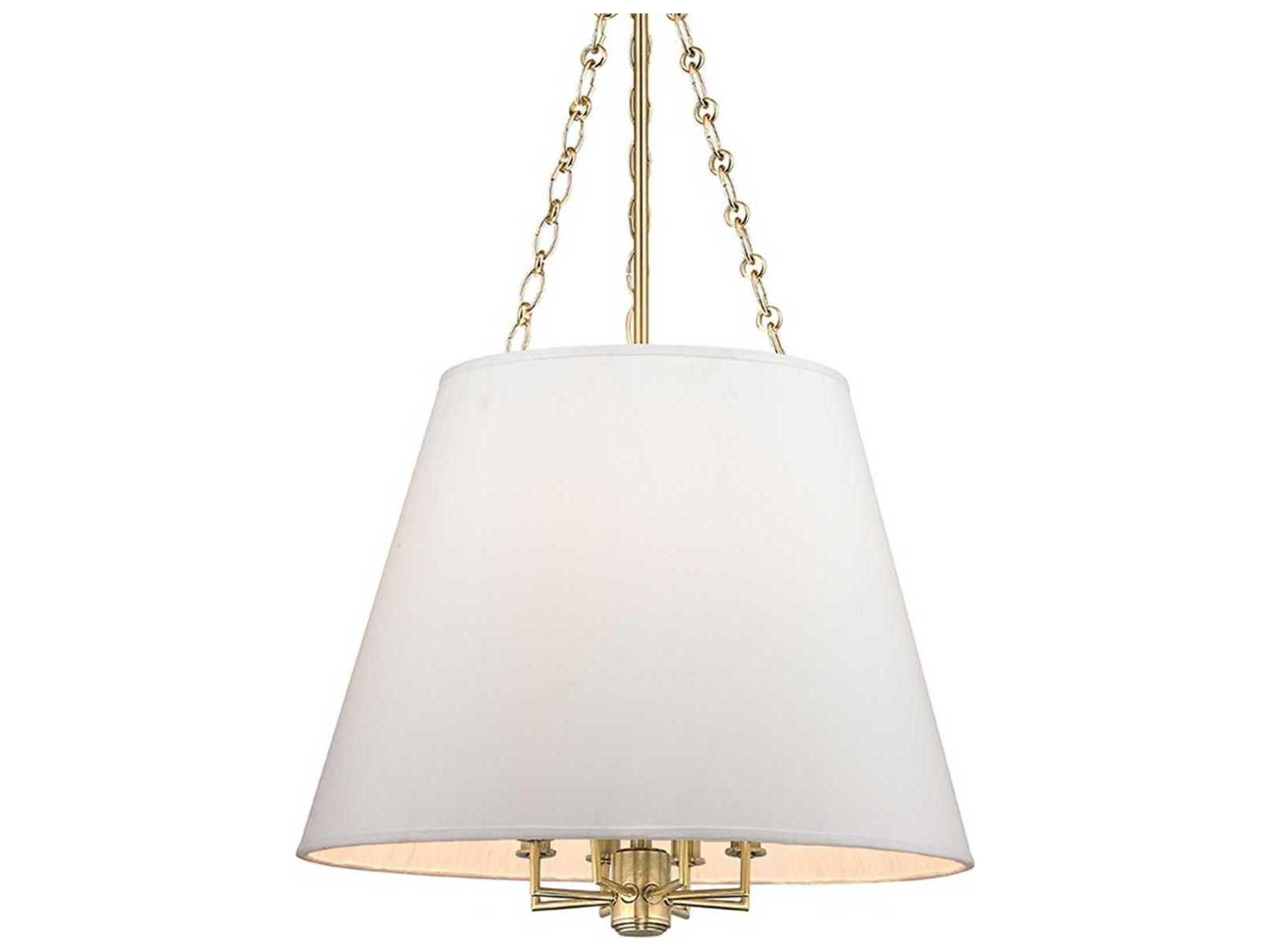 Burdett 8-Light Aged Brass White Candelabra Empire Chandelier