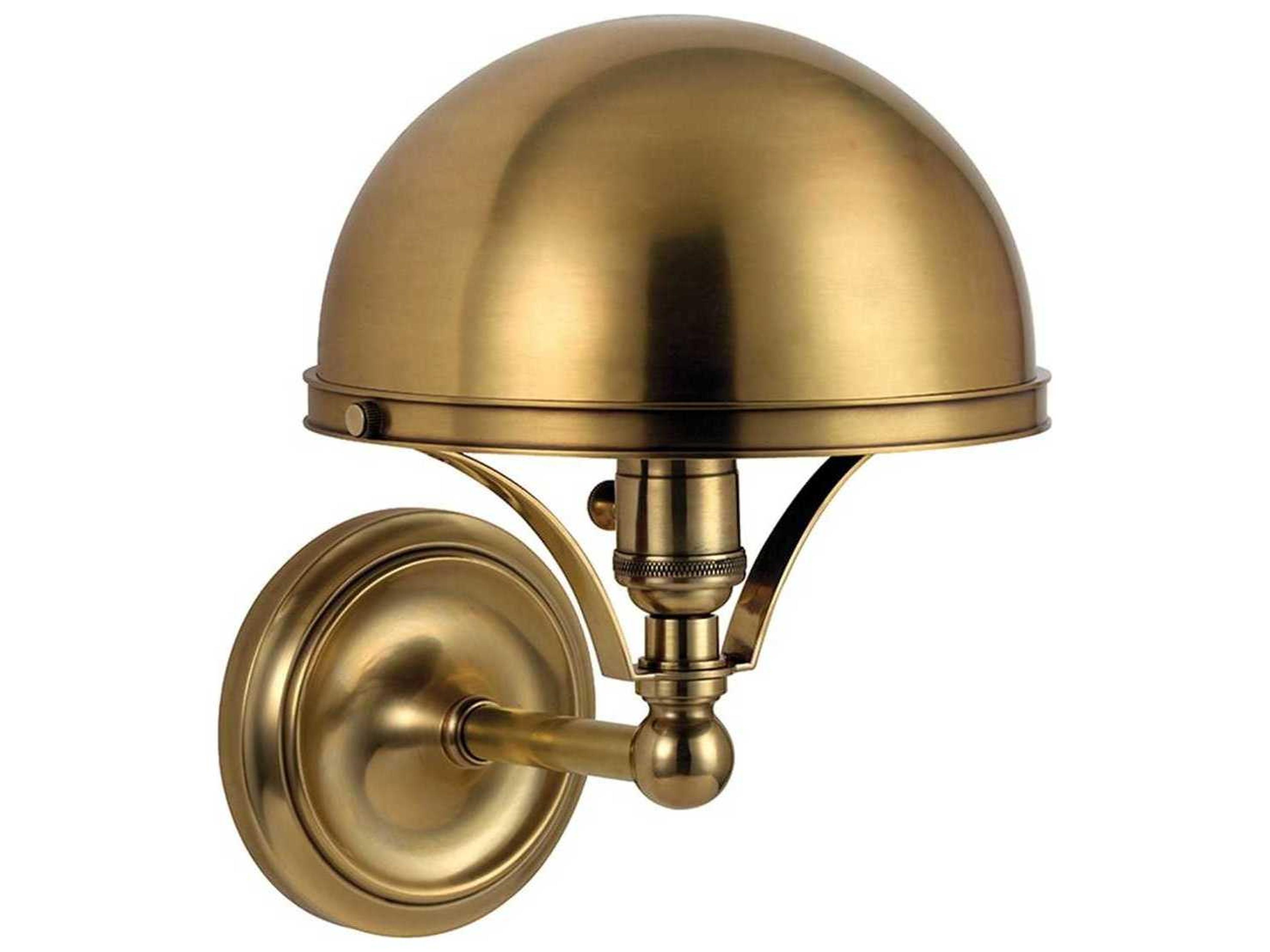 Hudson Valley Covington 1-Light Aged Brass Wall Sconce