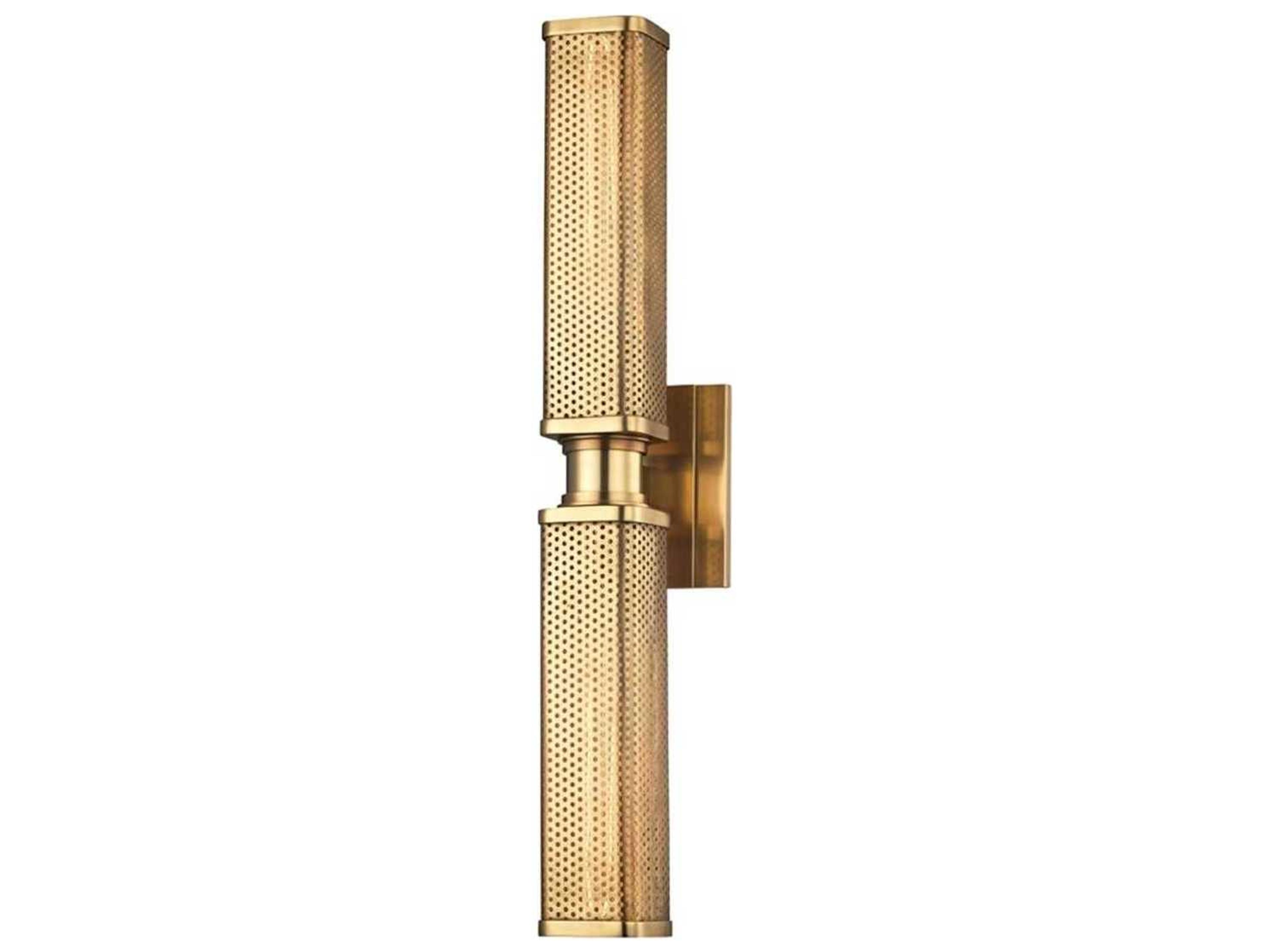 Gibbs 2-Light Aged Brass Wall Sconce