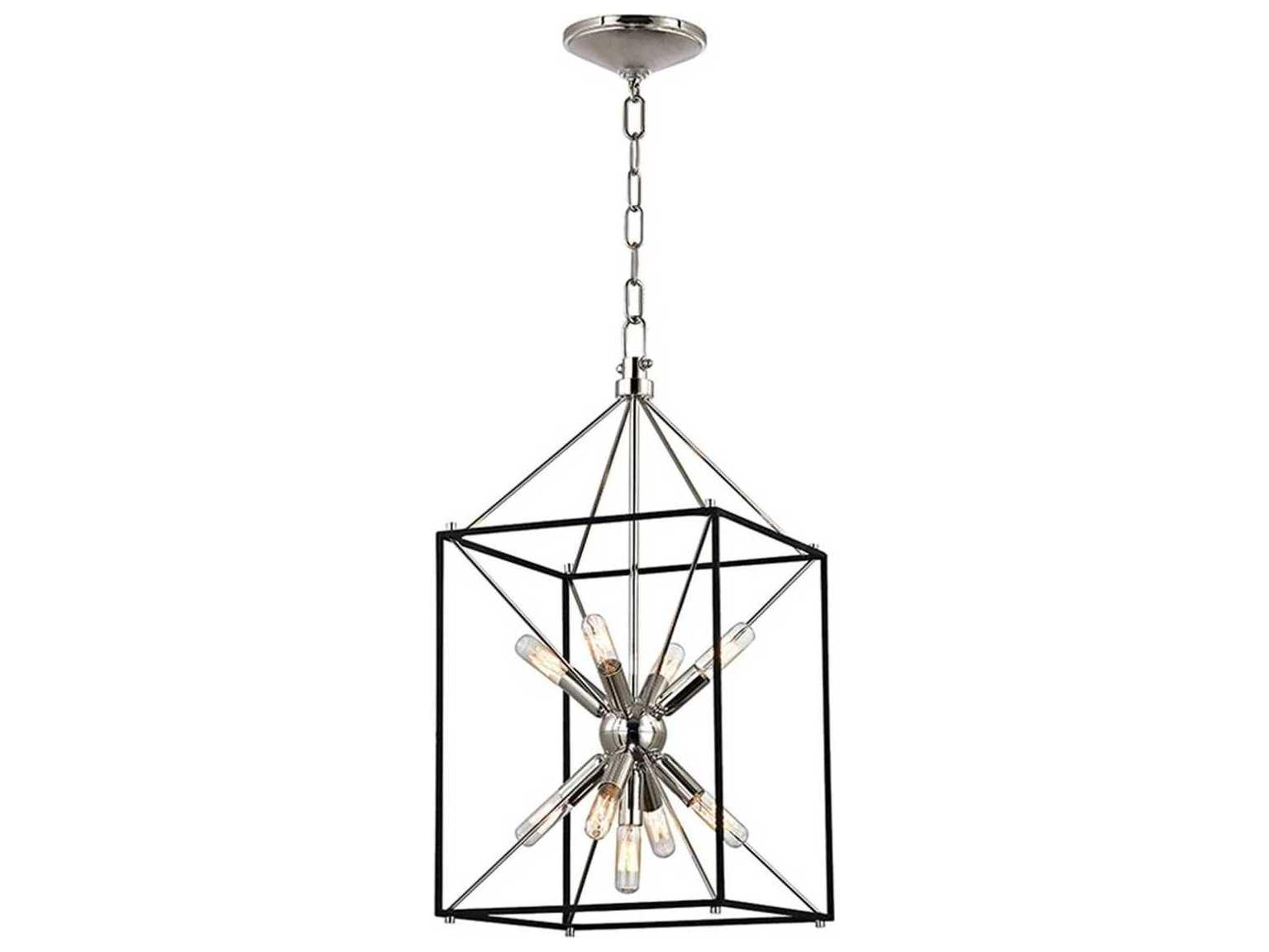 Hudson Valley Glendale 9-Light Polished Nickel Pendant