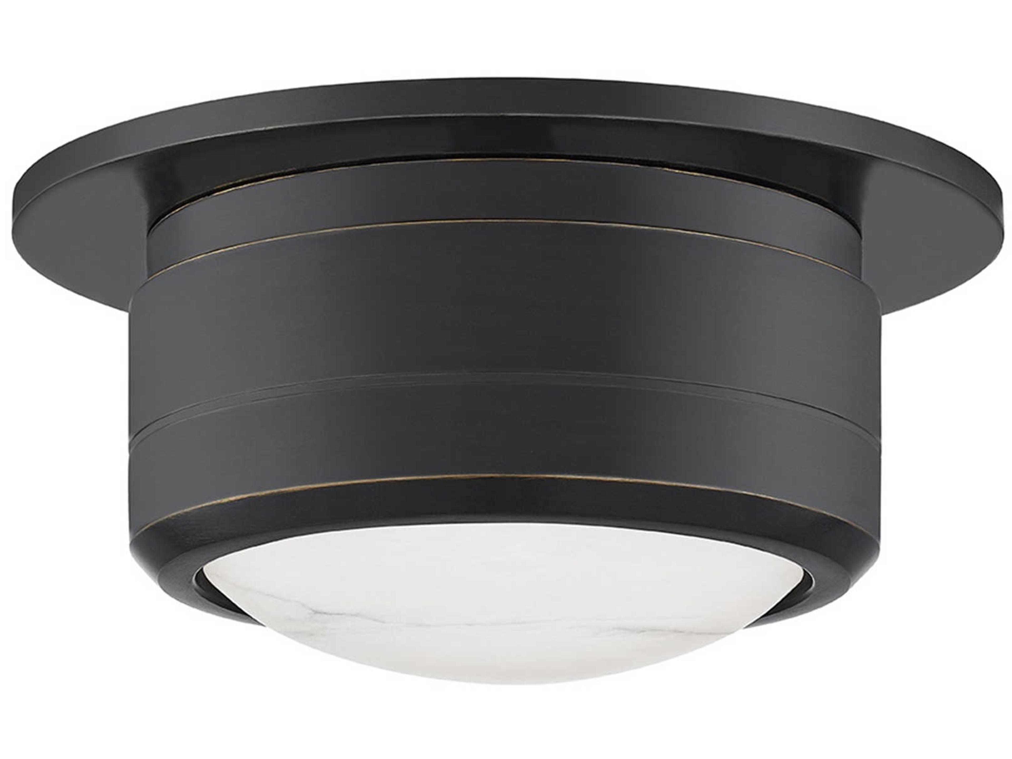 Hudson Valley Greenport 1-Light Old Bronze LED Bowl Dome Flush Mount