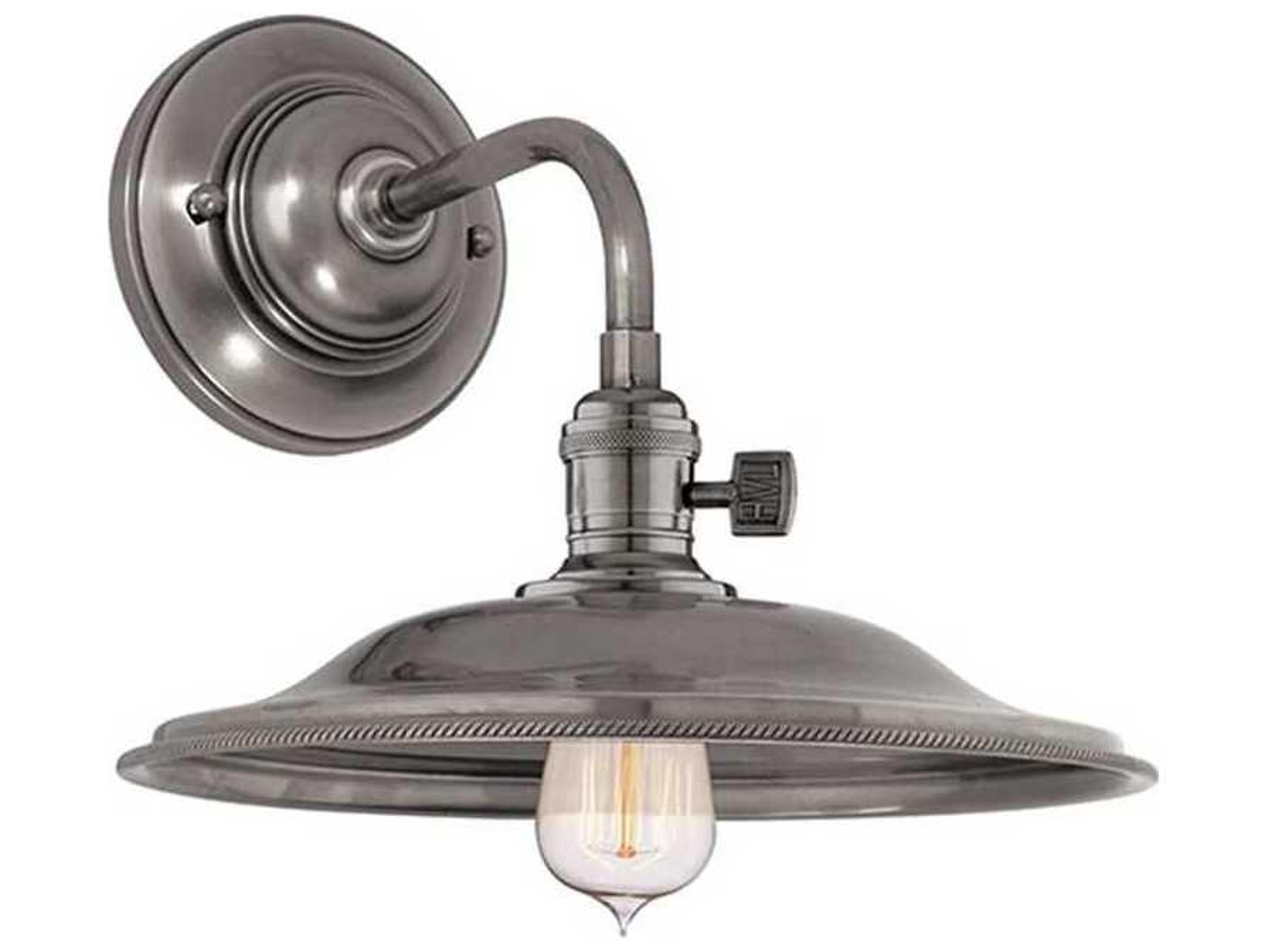 Hudson Valley Heirloom 1-Light Historic Nickel Wall Sconce