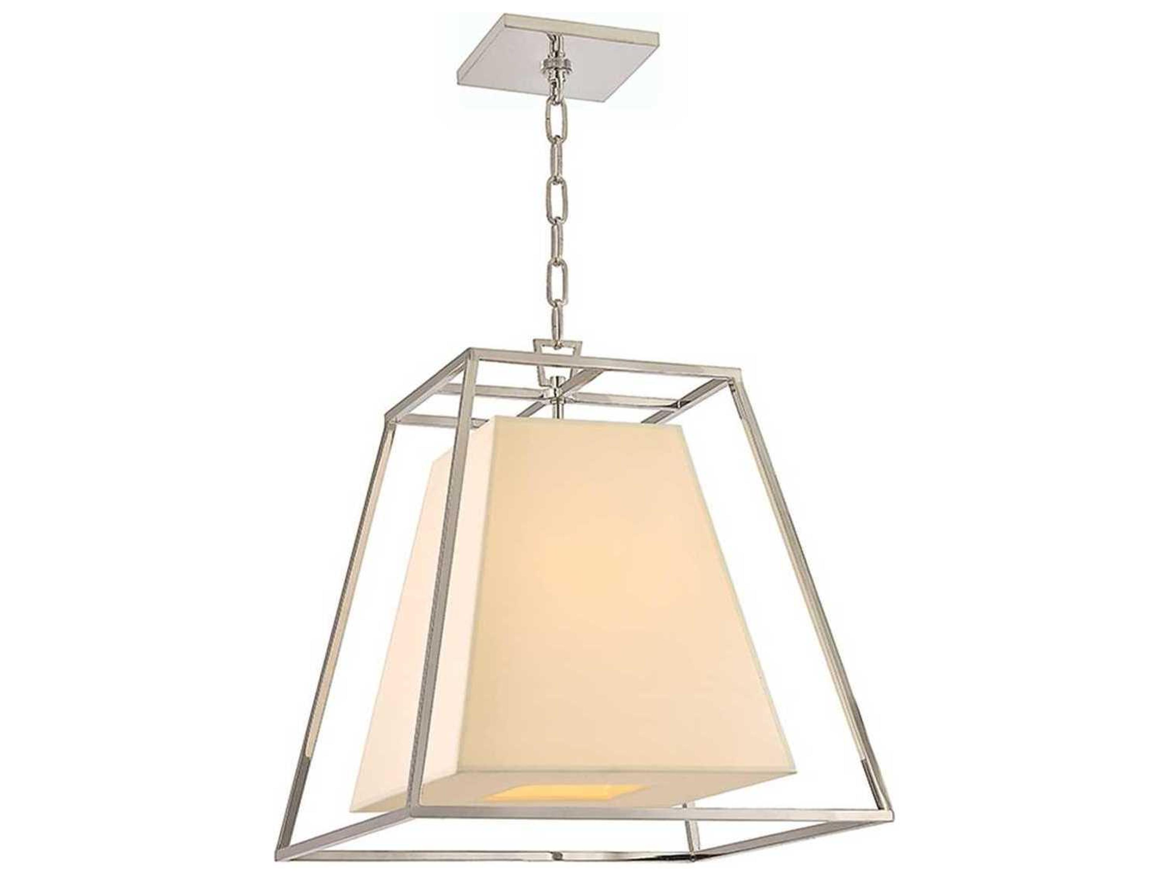 Hudson Valley Kyle 4-Light Polished Nickel Off White Empire Pendant