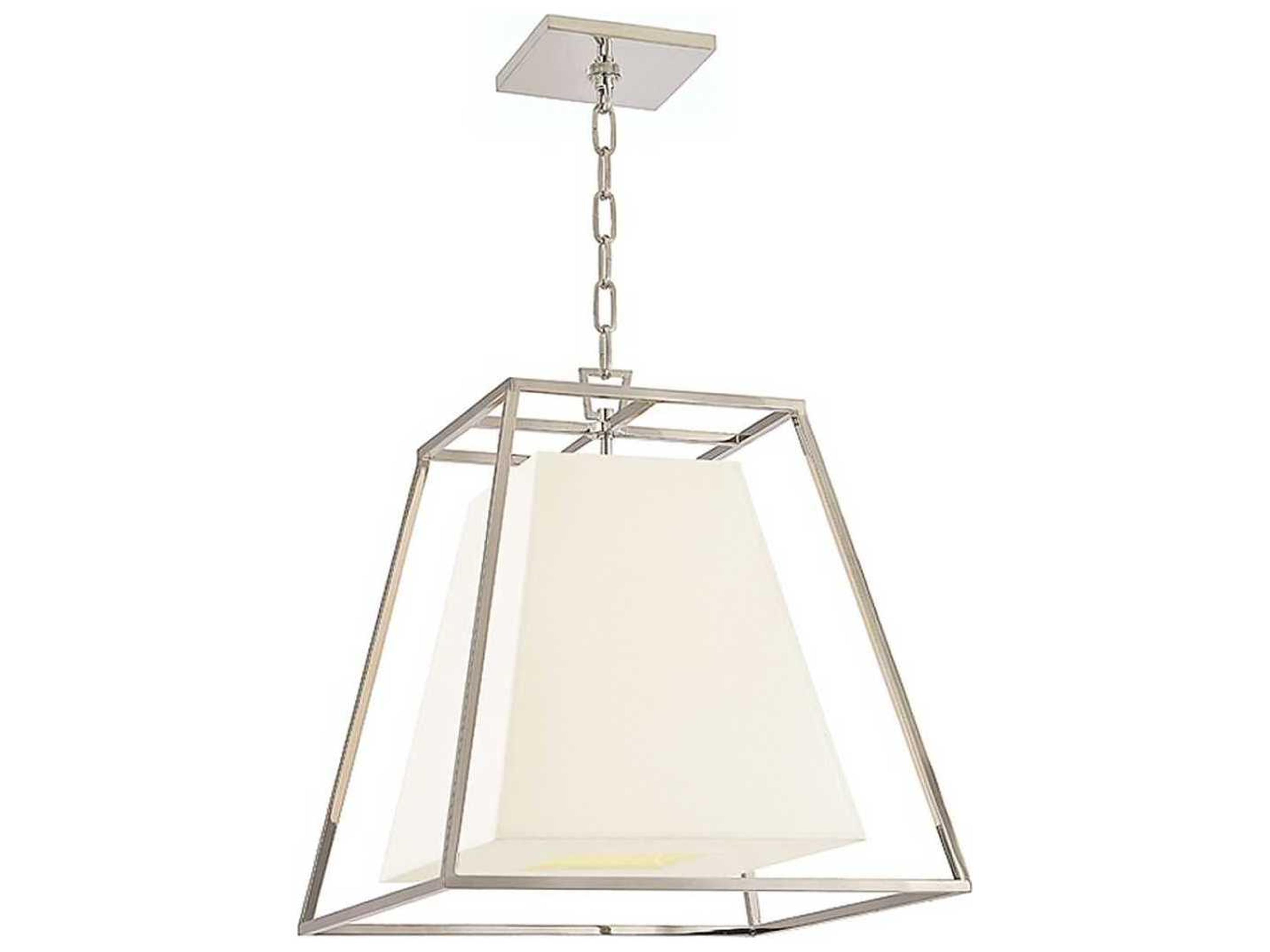 Hudson Valley Kyle 4-Light Polished Nickel White Empire Pendant