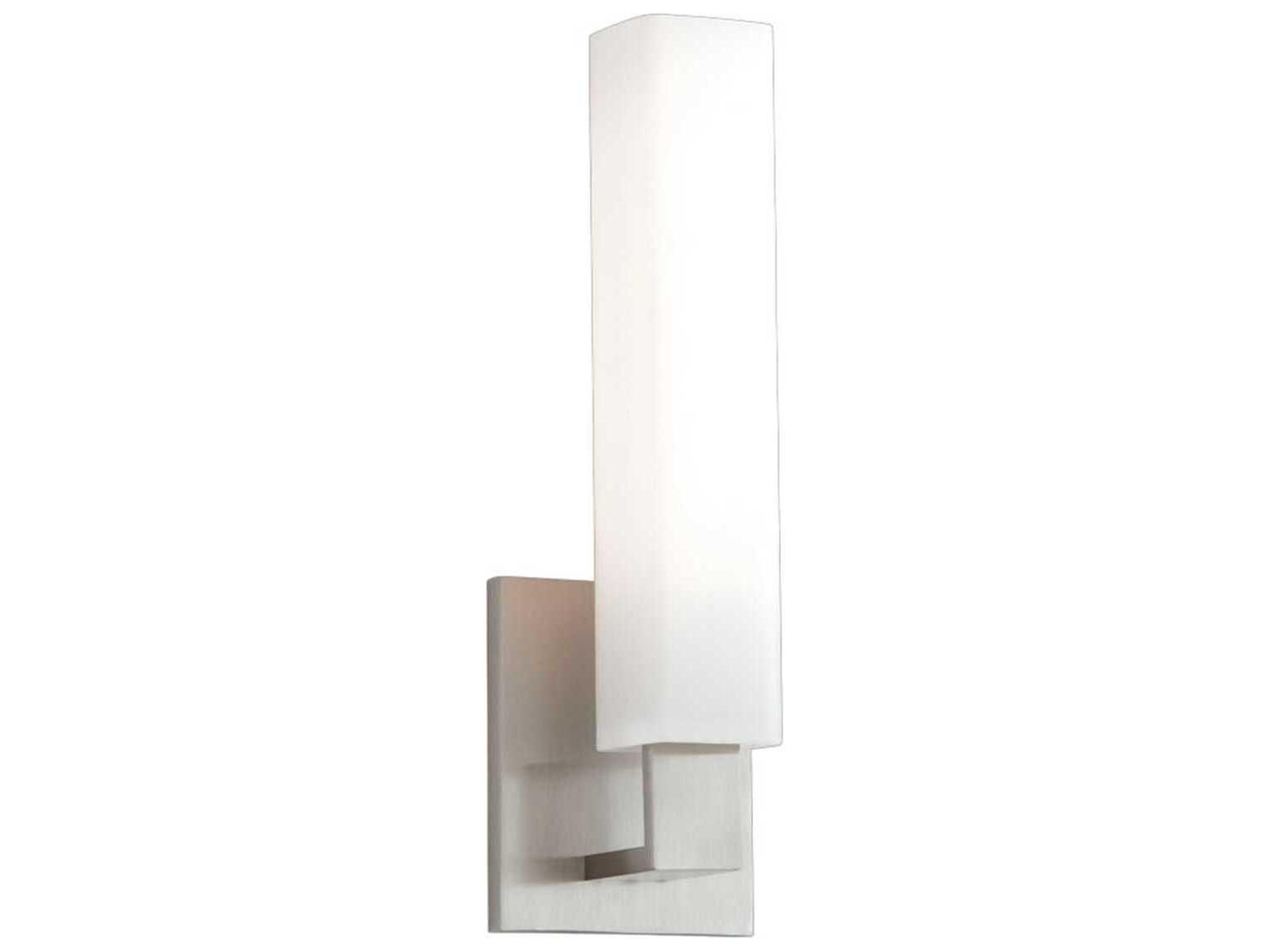 Hudson Valley Livingston 1-Light Satin Nickel Off White Glass Wall Sconce
