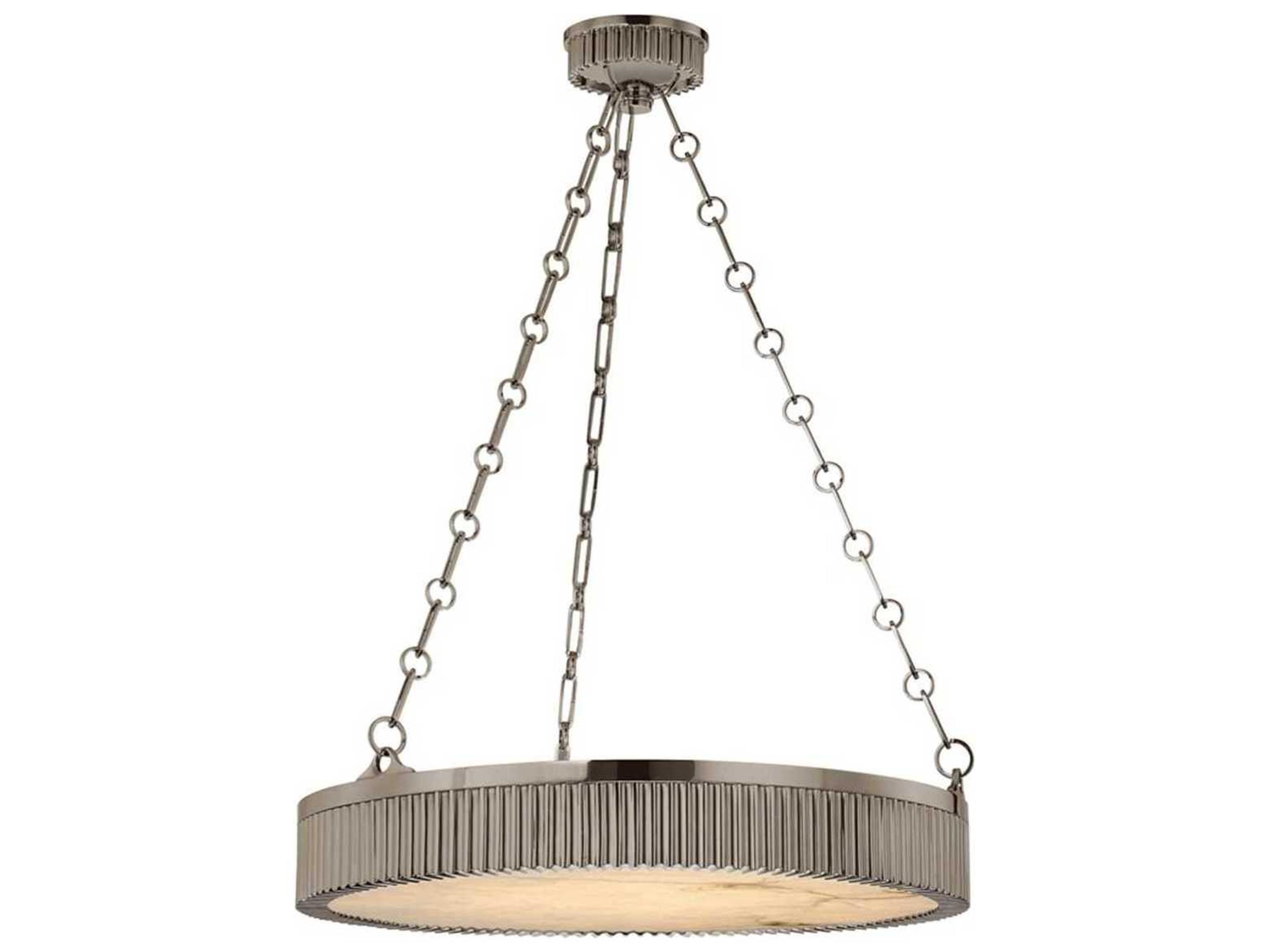 Hudson Valley Lynden 5-Light Antique Nickel Drum Pendant