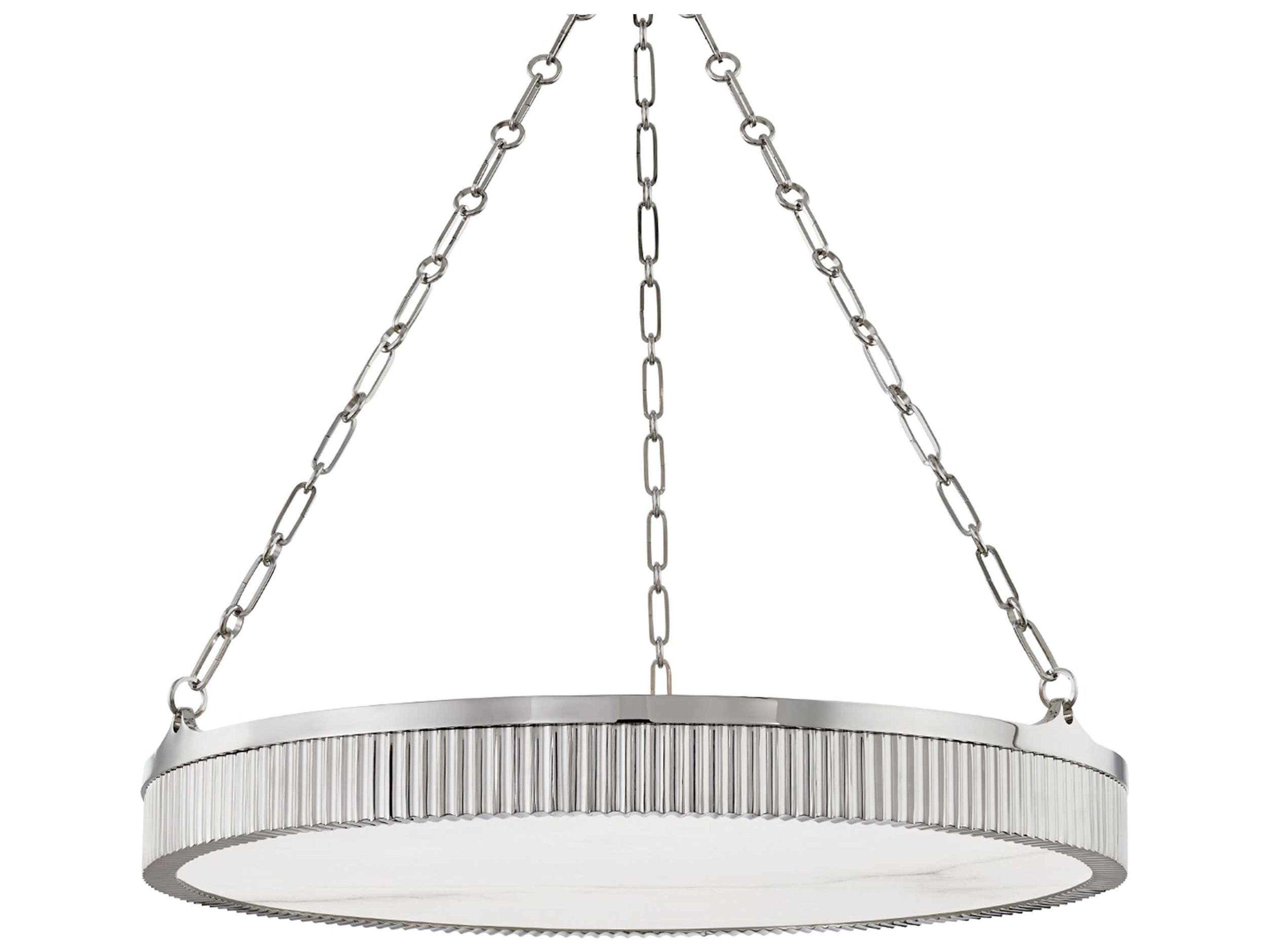 Hudson Valley Lynden 8-Light Polished Nickel Drum Pendant