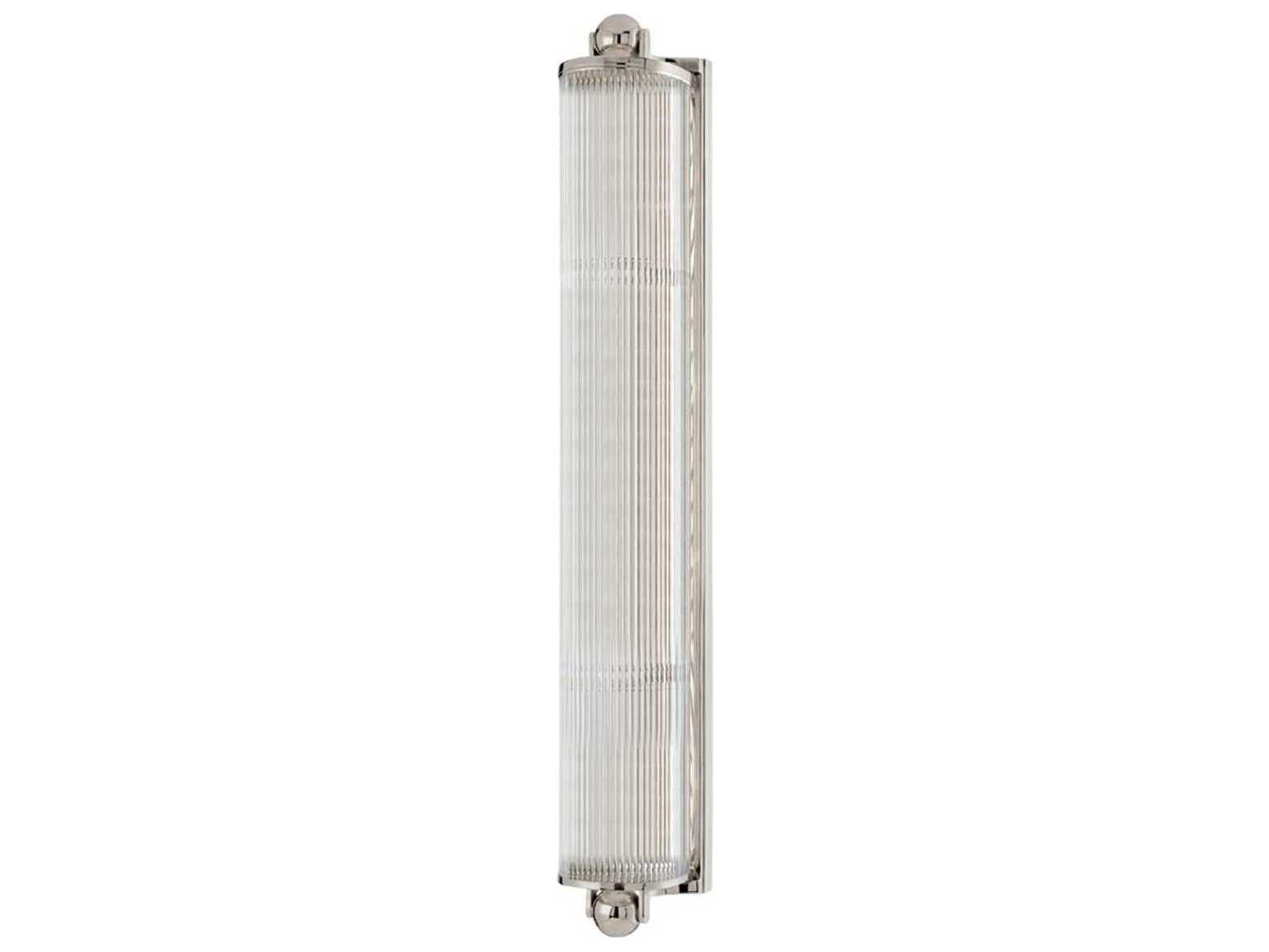 Hudson Valley Mclean 4-Light Polished Nickel Clear Glass Wall Sconce